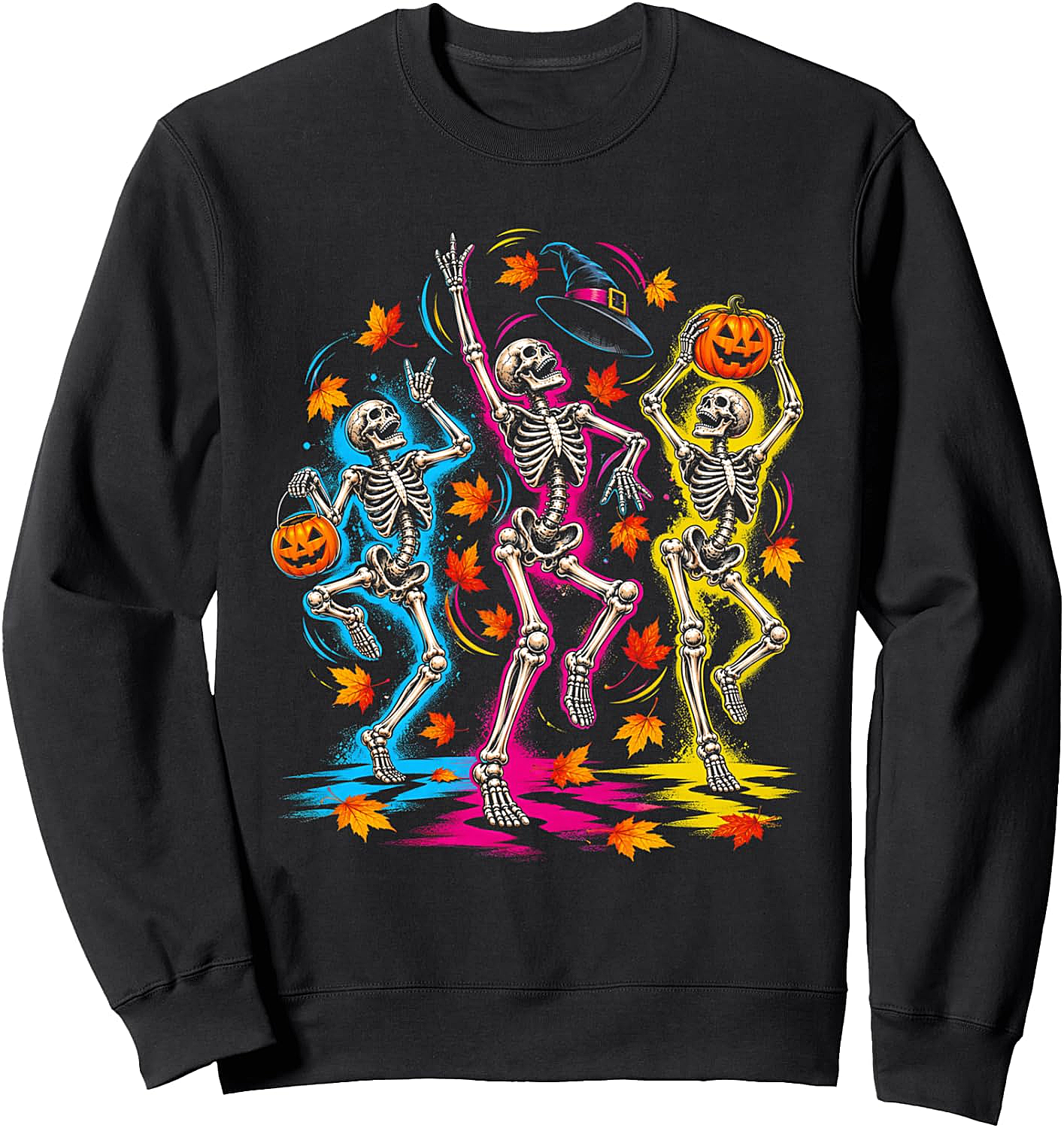 Dancing Skeleton Halloween Sweatshirt - Spooky Fun