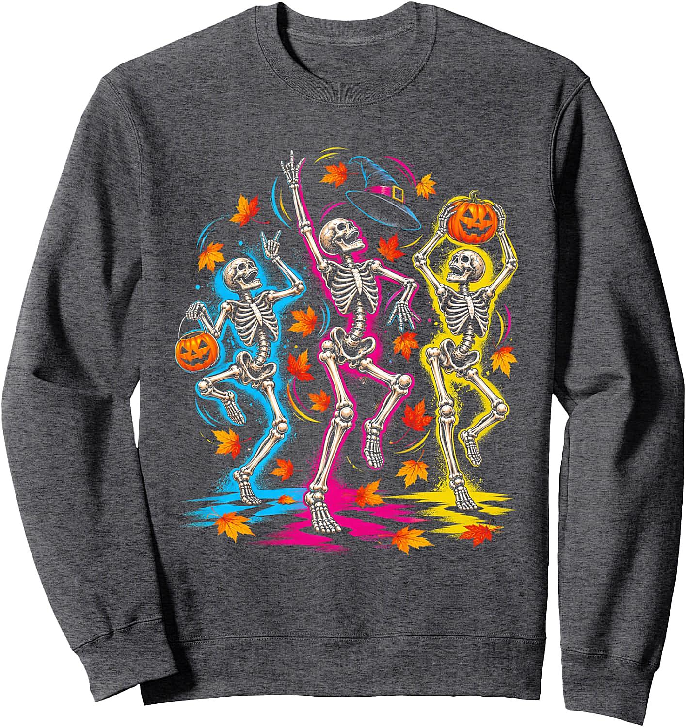 Dancing Skeleton Halloween Sweatshirt - Spooky Fun