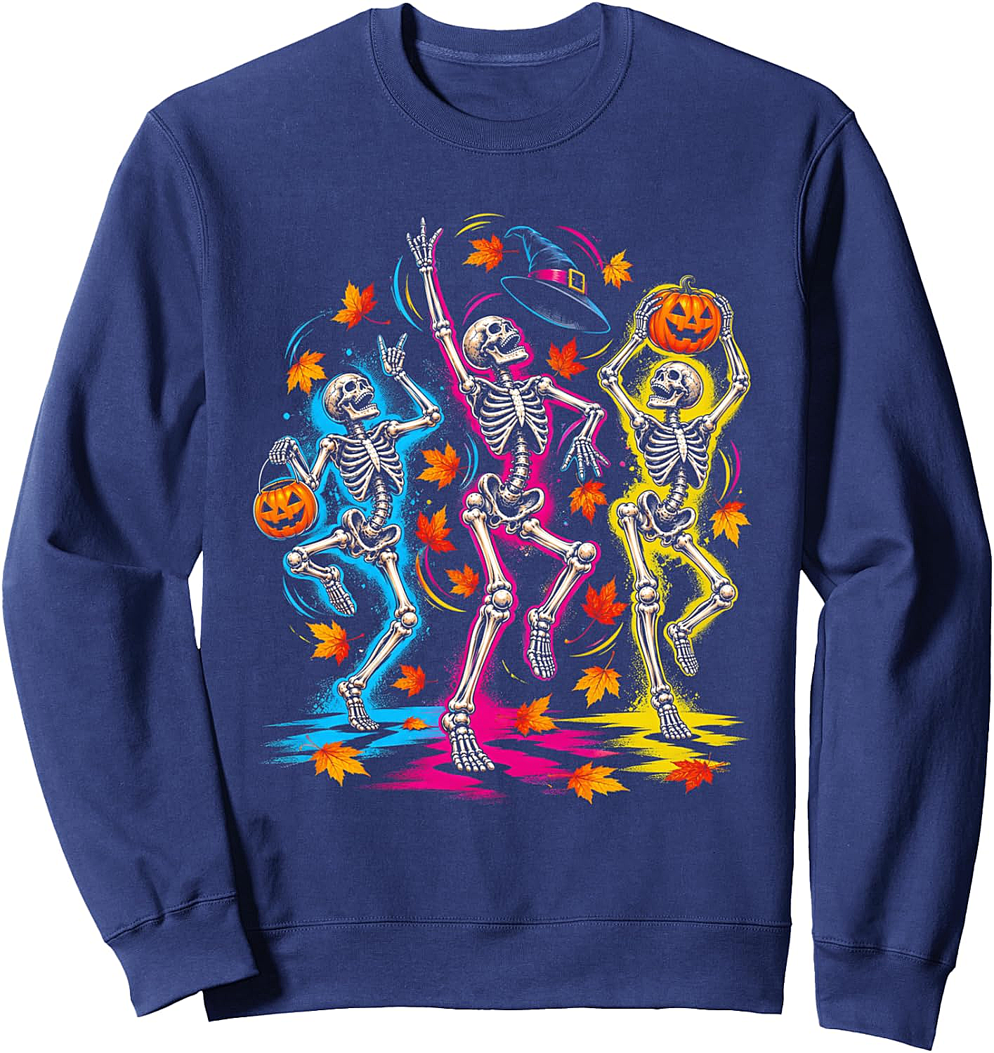 Dancing Skeleton Halloween Sweatshirt - Spooky Fun