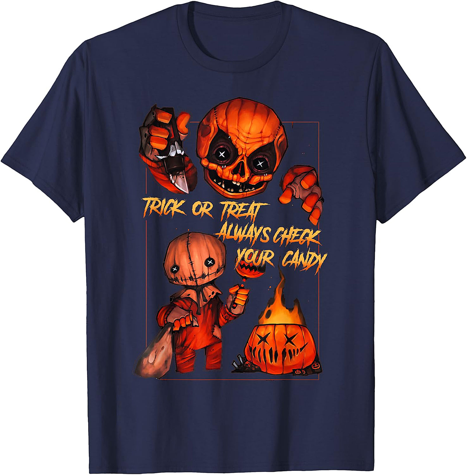 Trick 'r Treat Sam 'Always Check Your Candy' Black T-Shirt