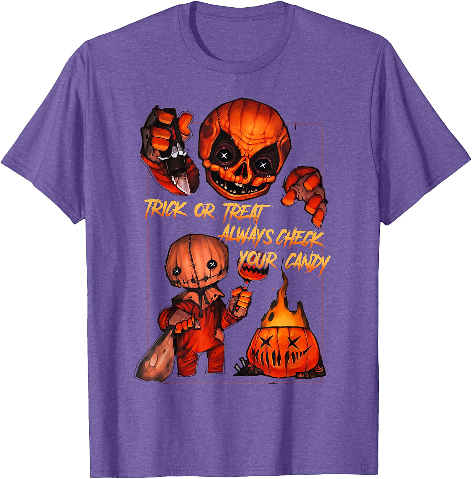 Trick 'r Treat Sam 'Always Check Your Candy' Black T-Shirt