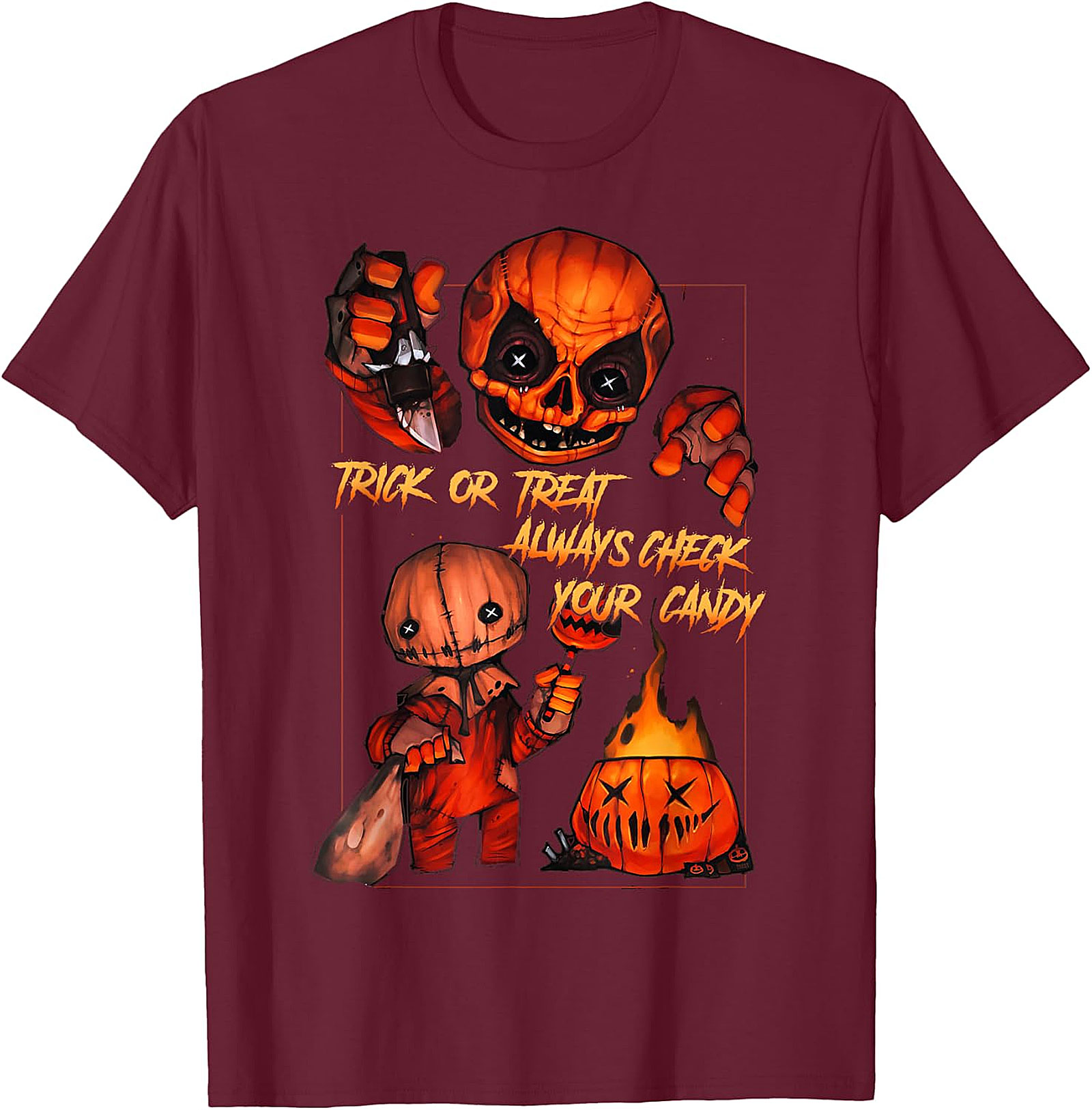 Trick 'r Treat Sam 'Always Check Your Candy' Black T-Shirt