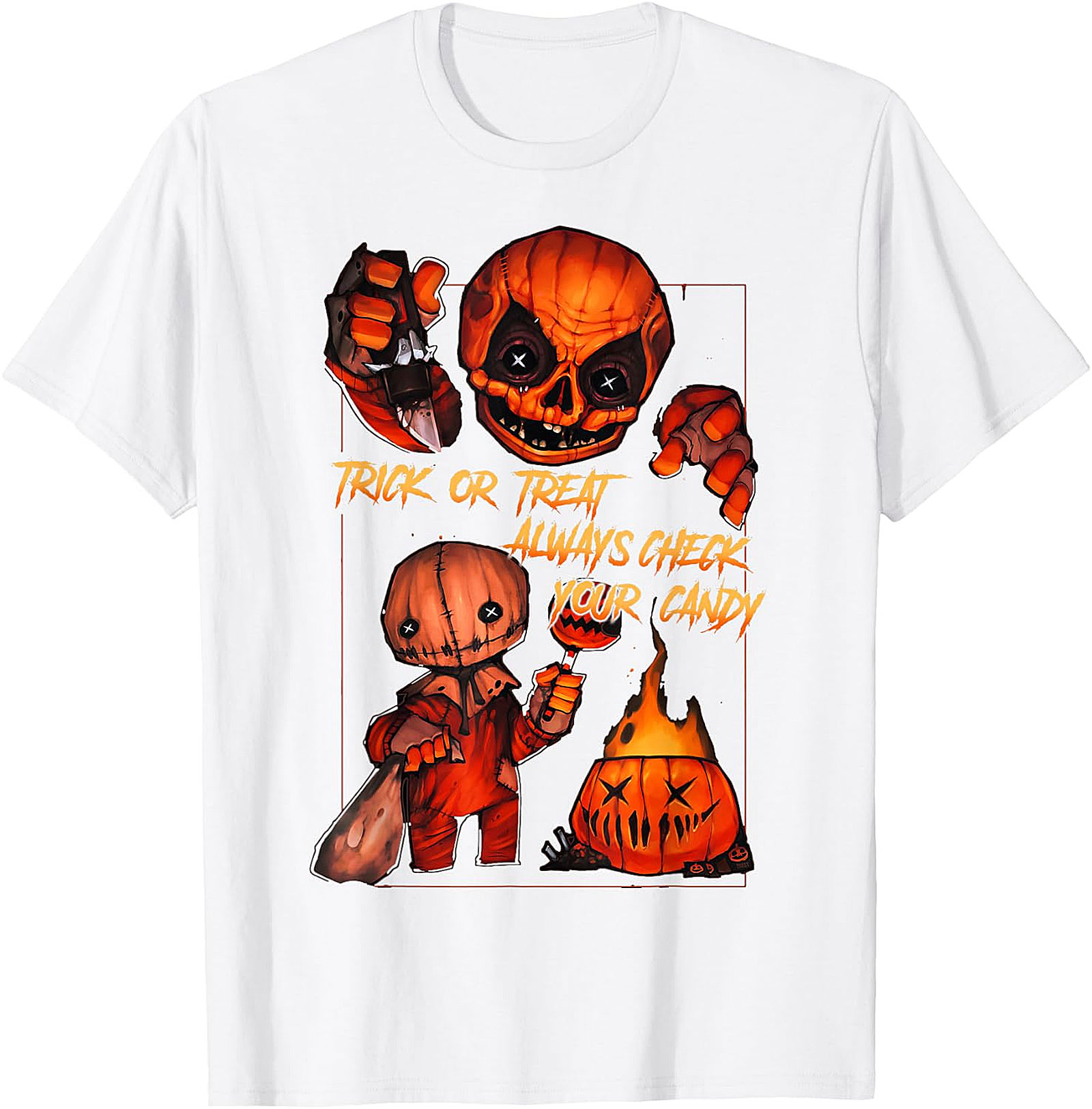 Trick 'r Treat Sam 'Always Check Your Candy' Black T-Shirt