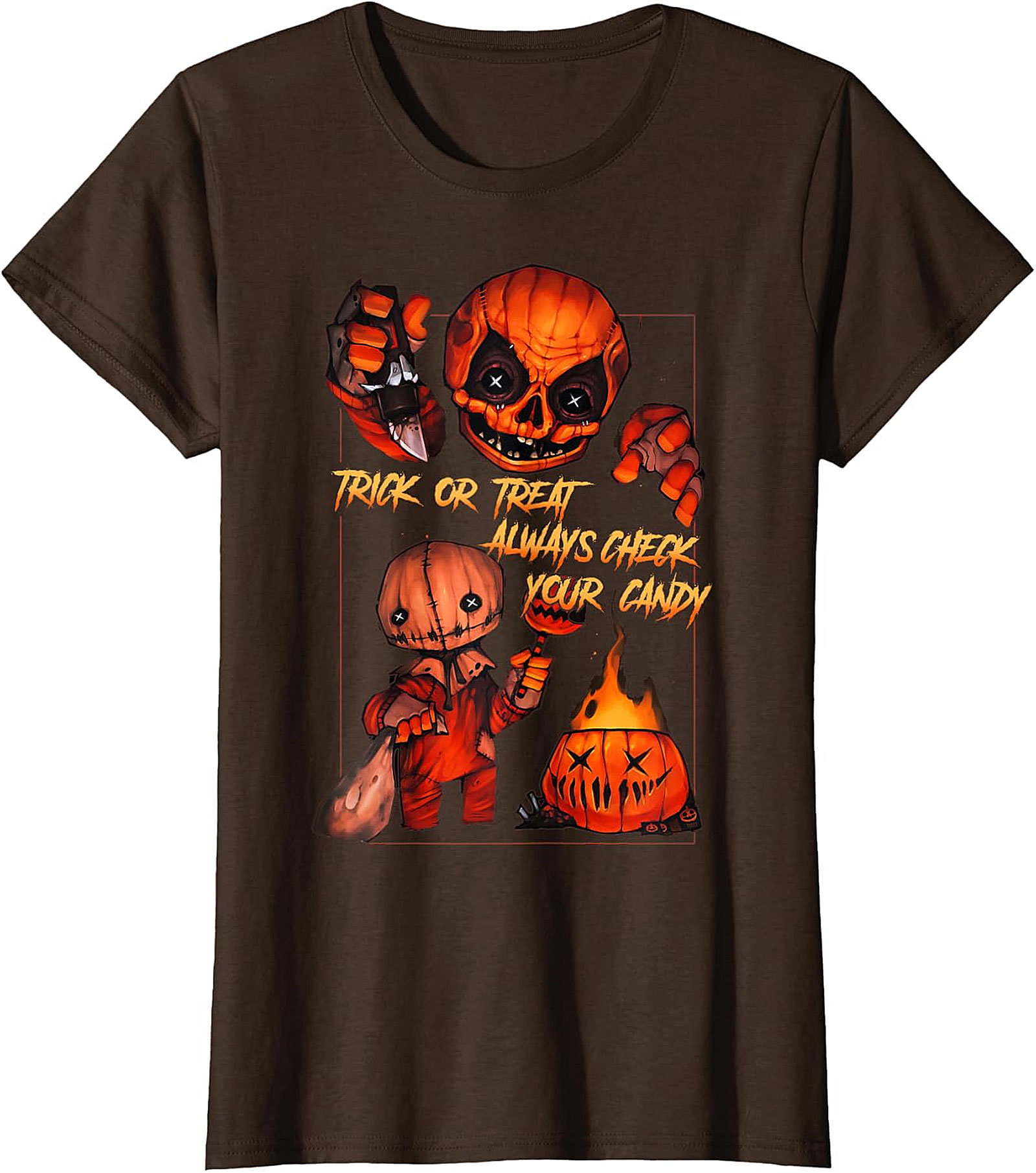 Trick 'r Treat Sam 'Always Check Your Candy' Black T-Shirt