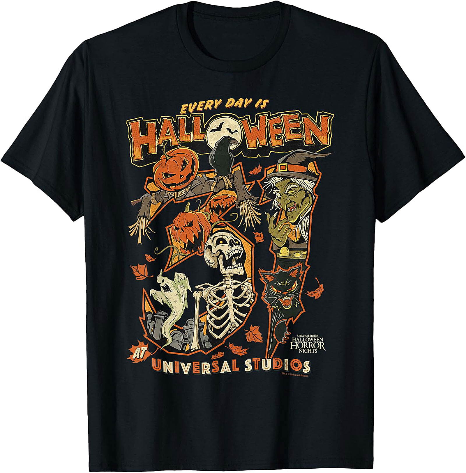 Universal Studios Every Day Is Halloween Vintage T-Shirt