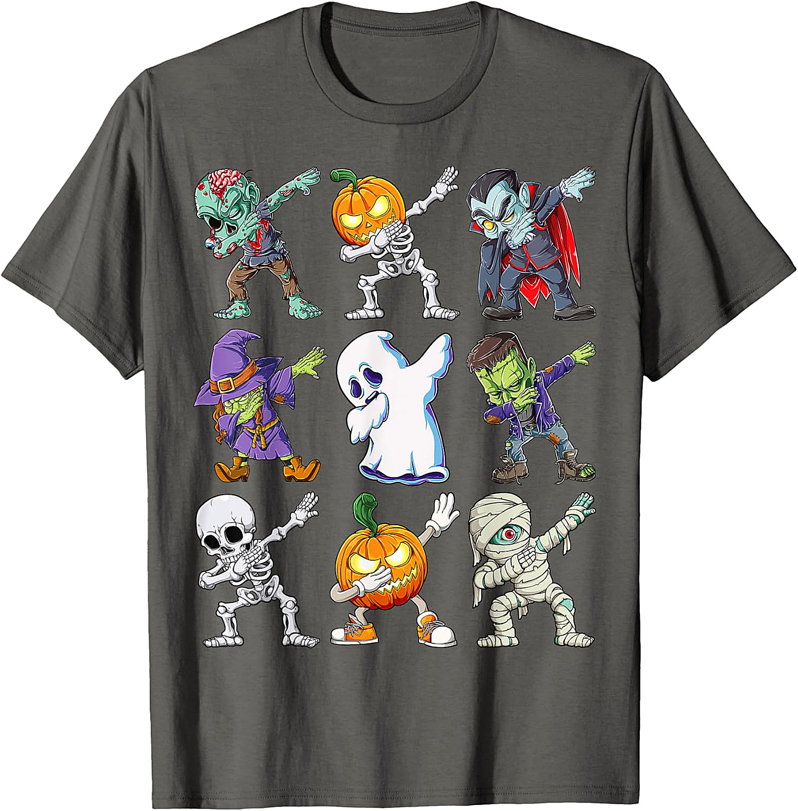 Dabbing Halloween Monsters T-Shirt | Funny Spooky Tee