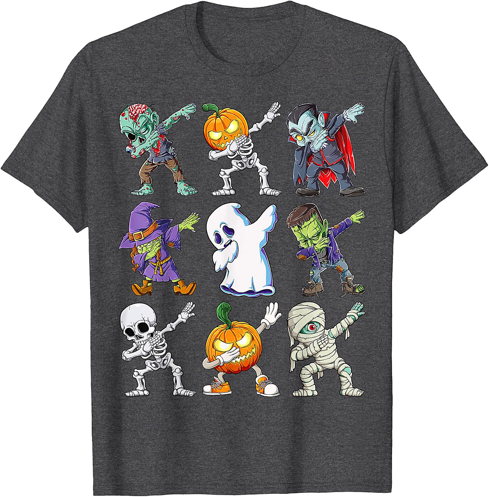  Dabbing Halloween Monsters T-Shirt | Funny Spooky Tee