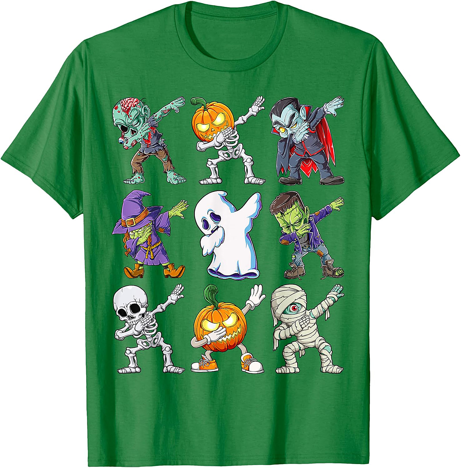  Dabbing Halloween Monsters T-Shirt | Funny Spooky Tee