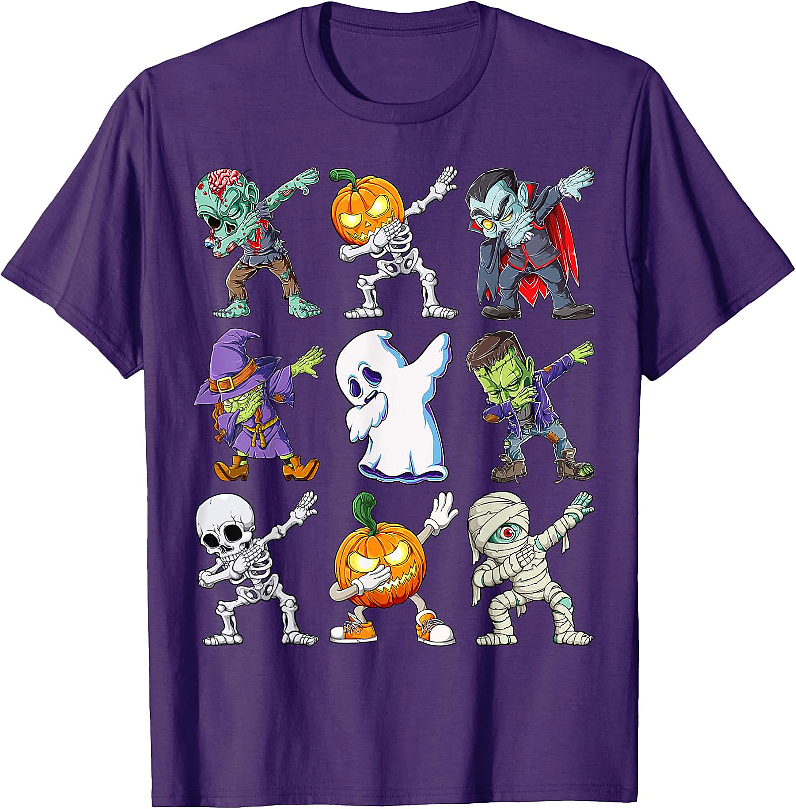  Dabbing Halloween Monsters T-Shirt | Funny Spooky Tee