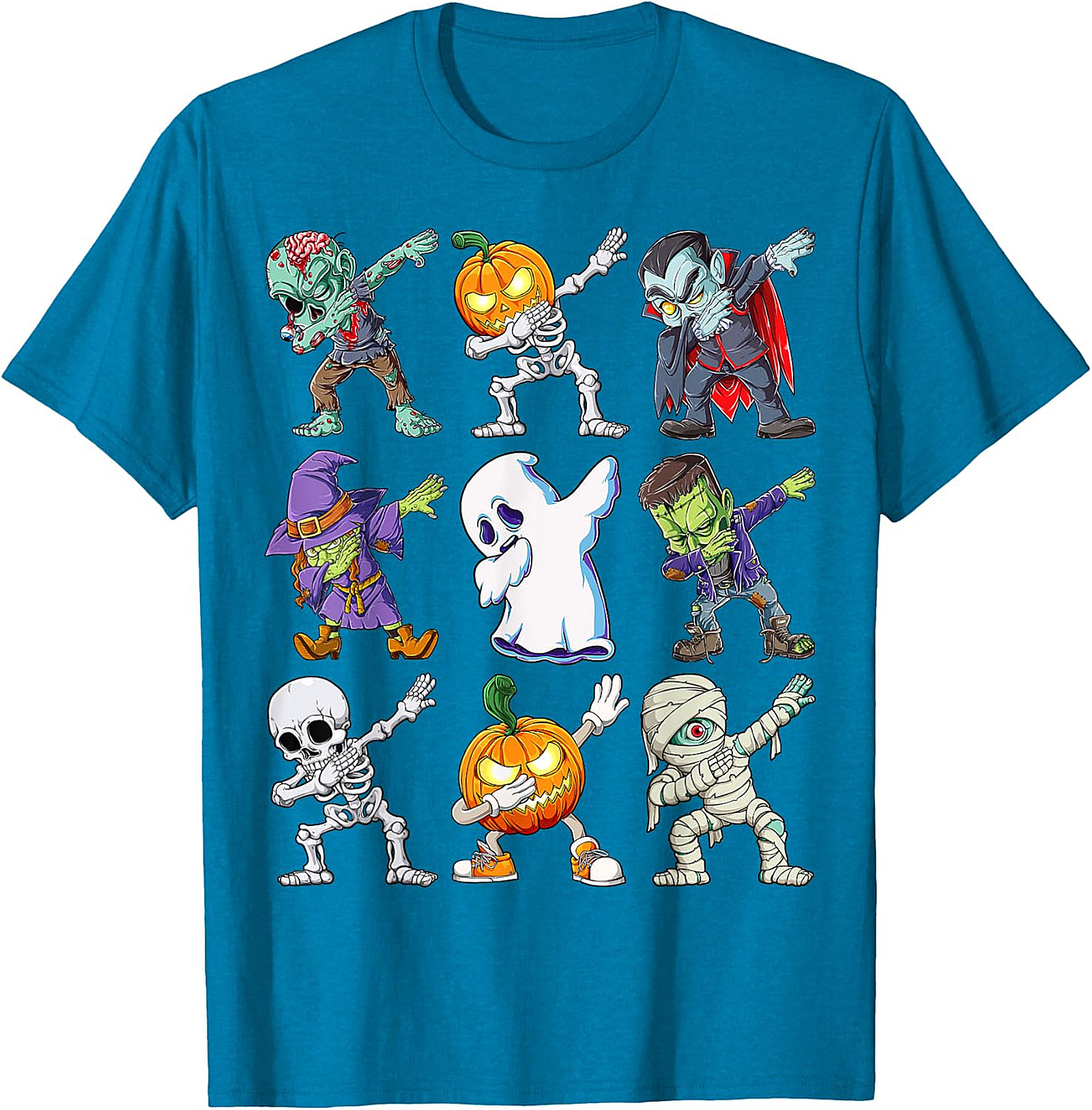  Dabbing Halloween Monsters T-Shirt | Funny Spooky Tee