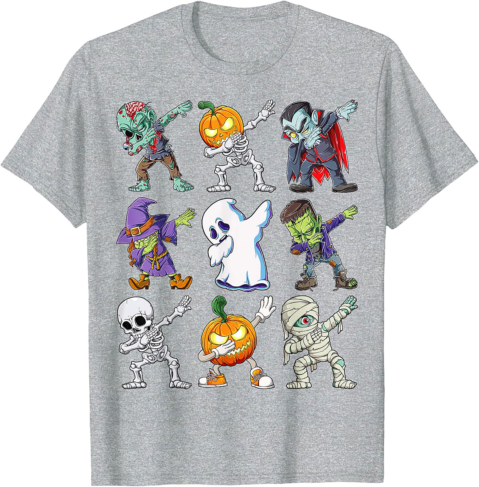  Dabbing Halloween Monsters T-Shirt | Funny Spooky Tee