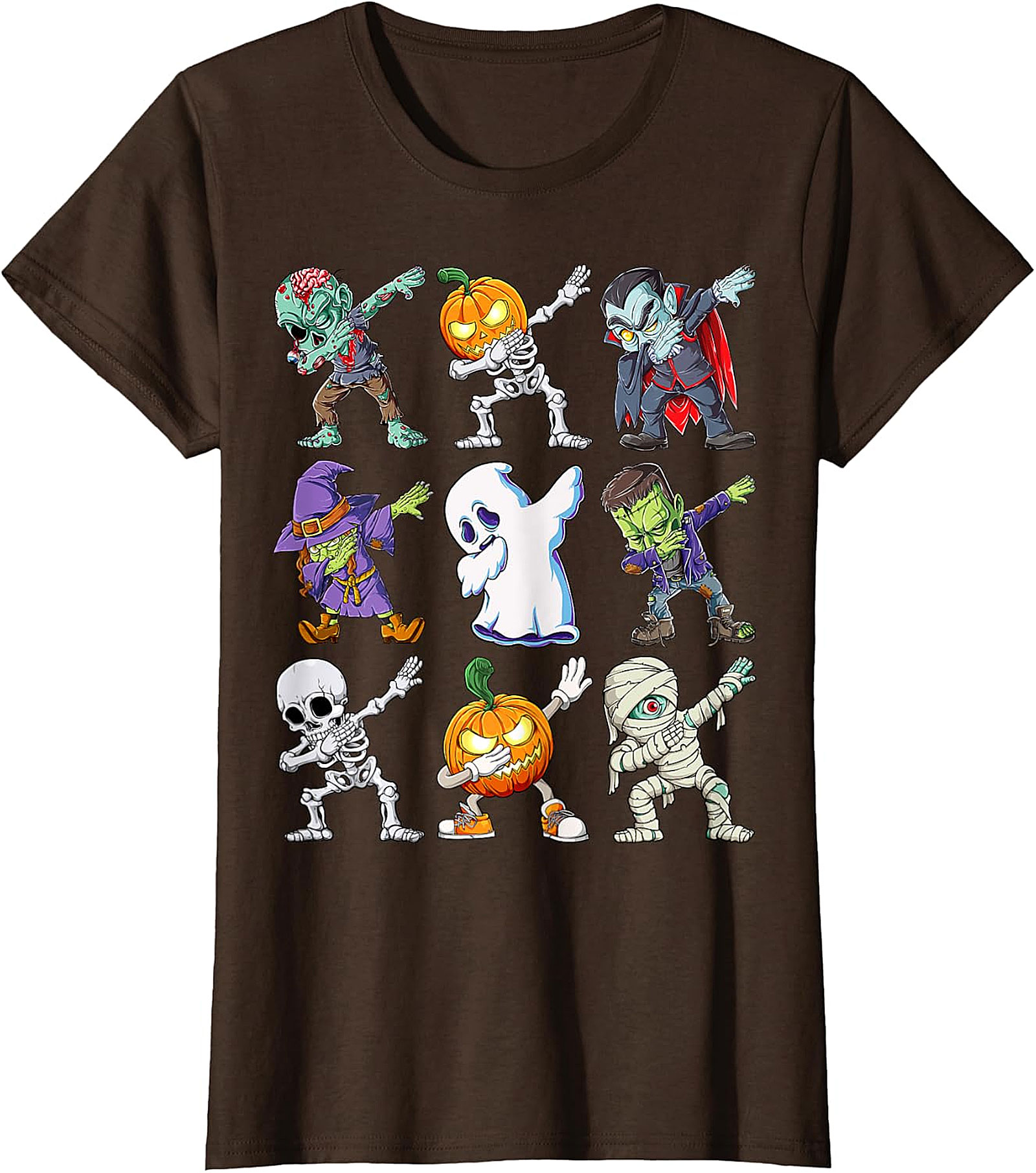  Dabbing Halloween Monsters T-Shirt | Funny Spooky Tee
