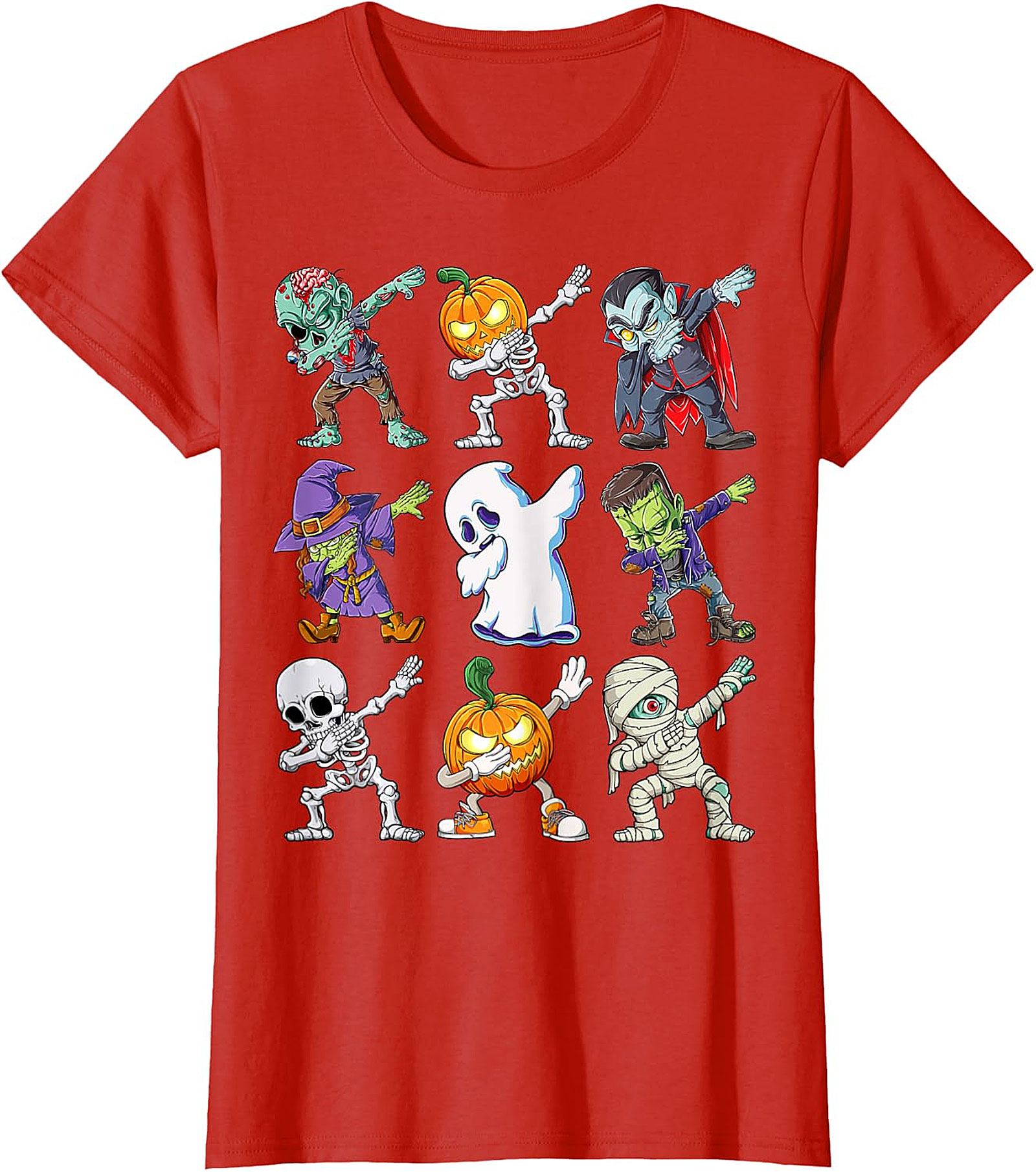  Dabbing Halloween Monsters T-Shirt | Funny Spooky Tee