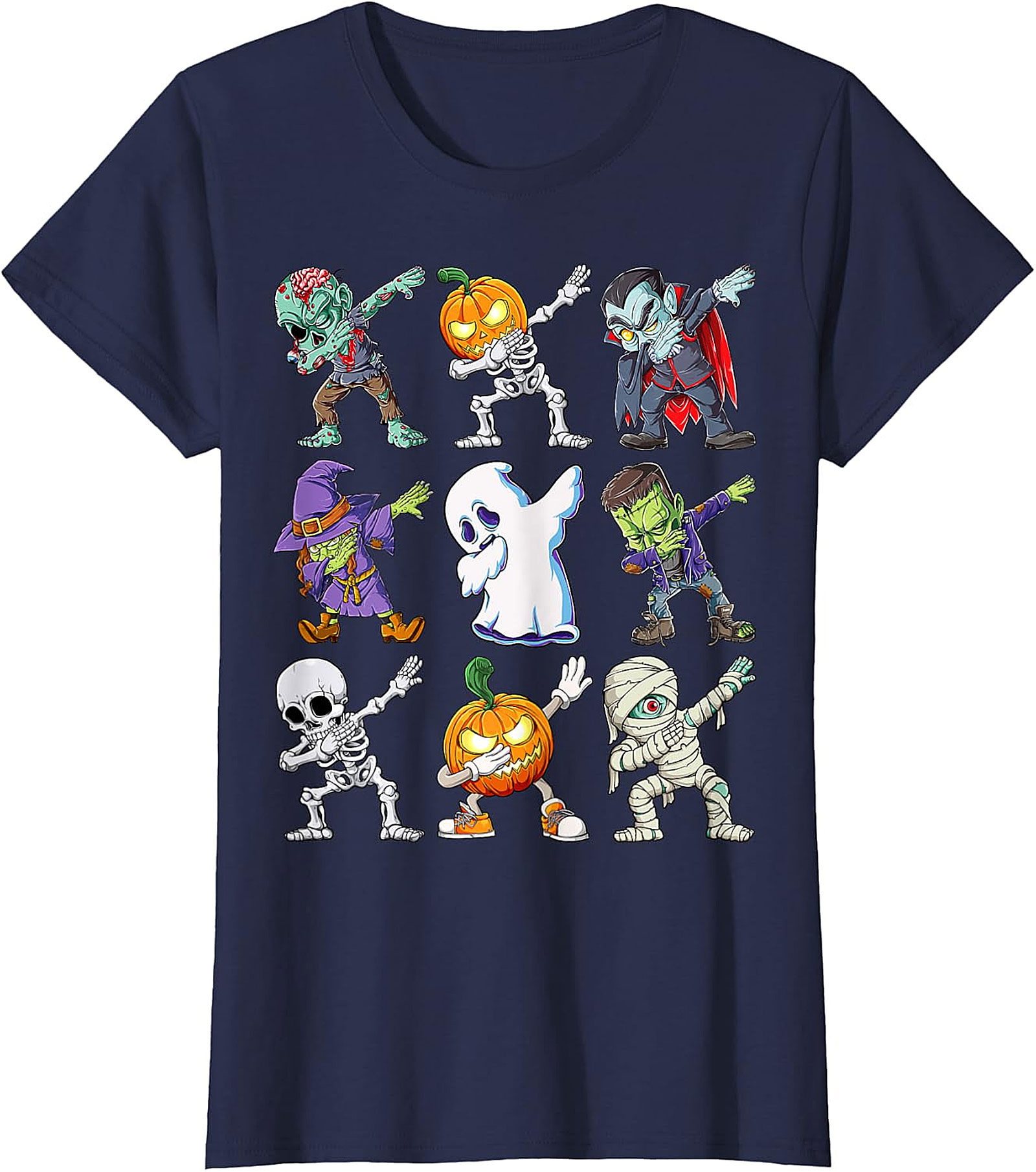  Dabbing Halloween Monsters T-Shirt | Funny Spooky Tee