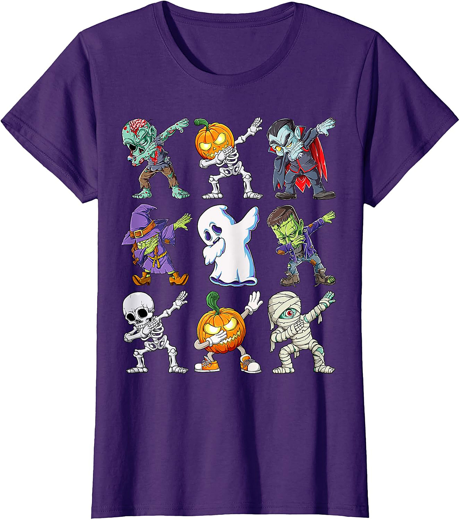 Dabbing Halloween Monsters T-Shirt | Funny Spooky Tee