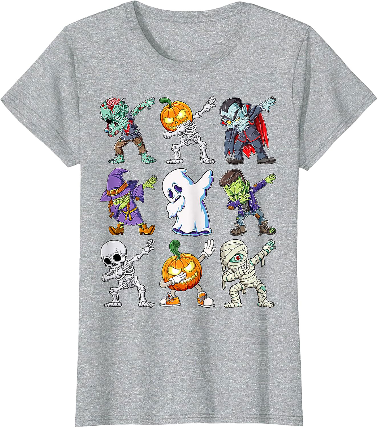  Dabbing Halloween Monsters T-Shirt | Funny Spooky Tee