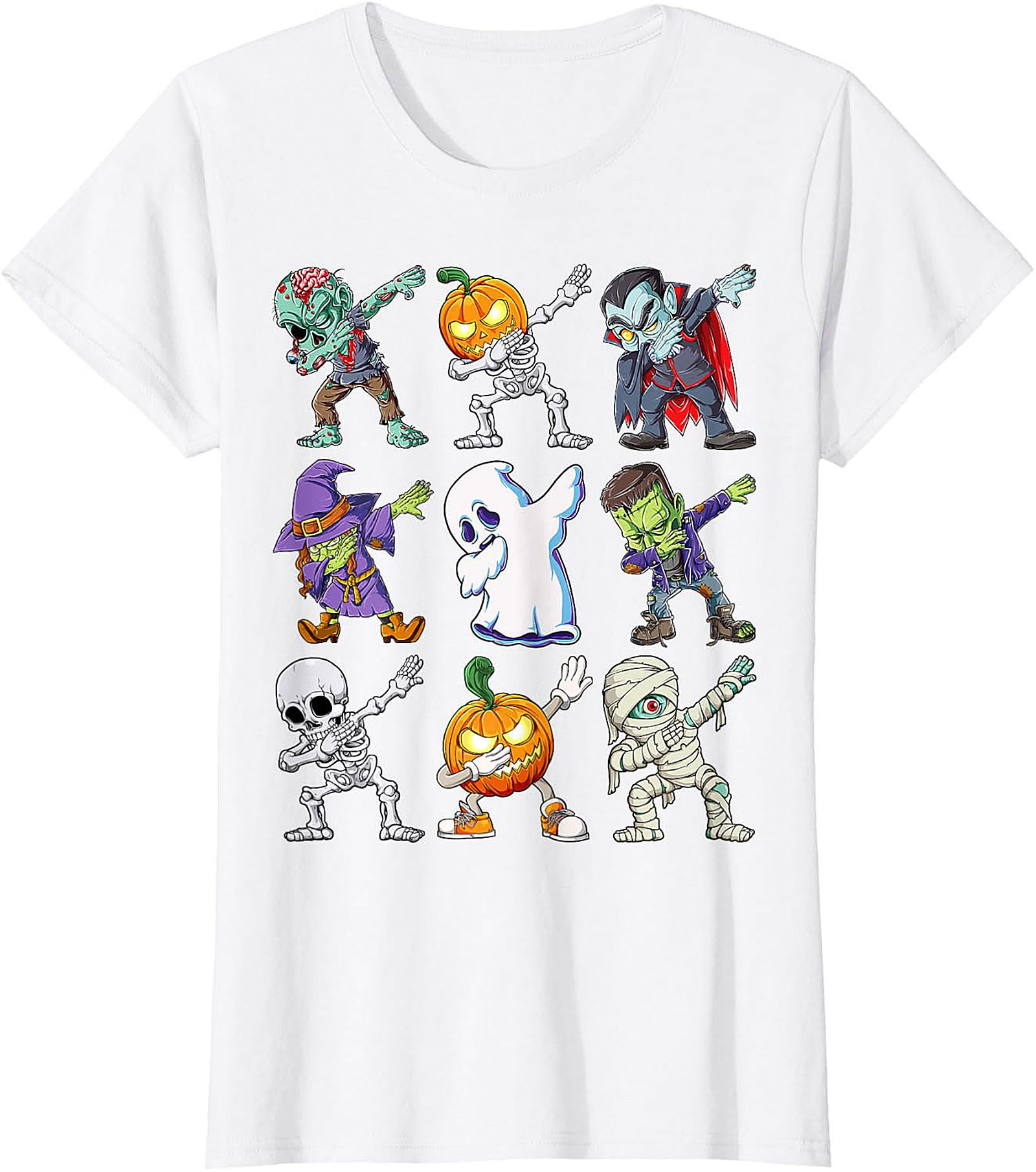  Dabbing Halloween Monsters T-Shirt | Funny Spooky Tee