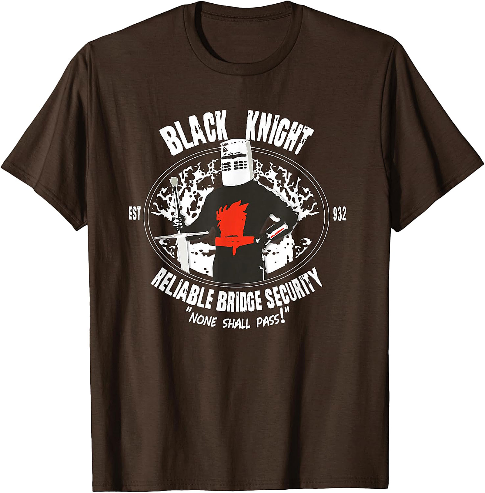 Black Knight None Shall Pass T-Shirt | Monty Python Tee