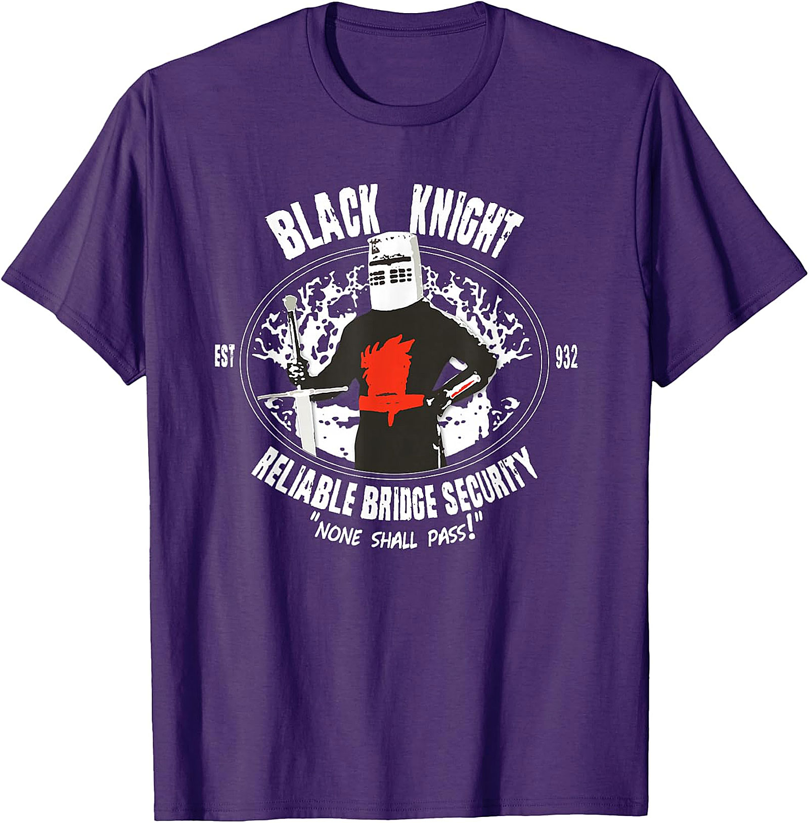 Black Knight None Shall Pass T-Shirt | Monty Python Tee