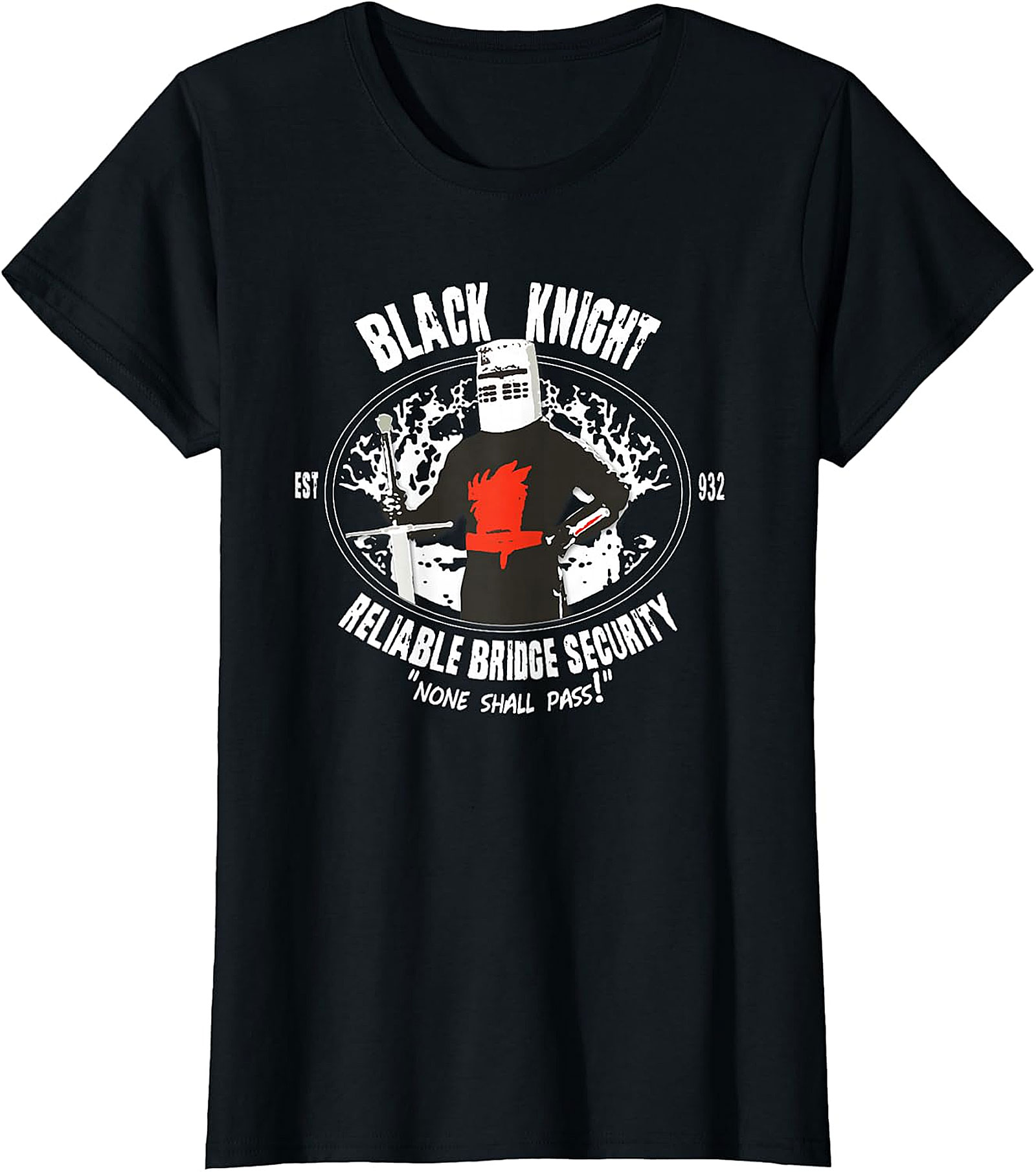 Black Knight None Shall Pass T-Shirt | Monty Python Tee