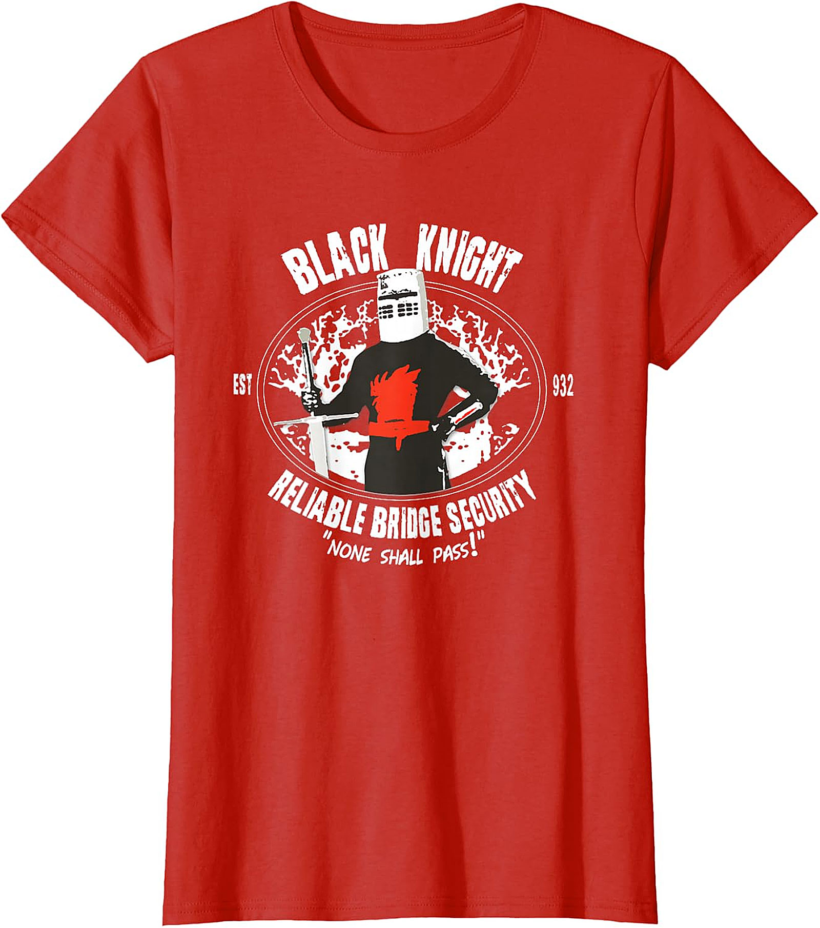 Black Knight None Shall Pass T-Shirt | Monty Python Tee