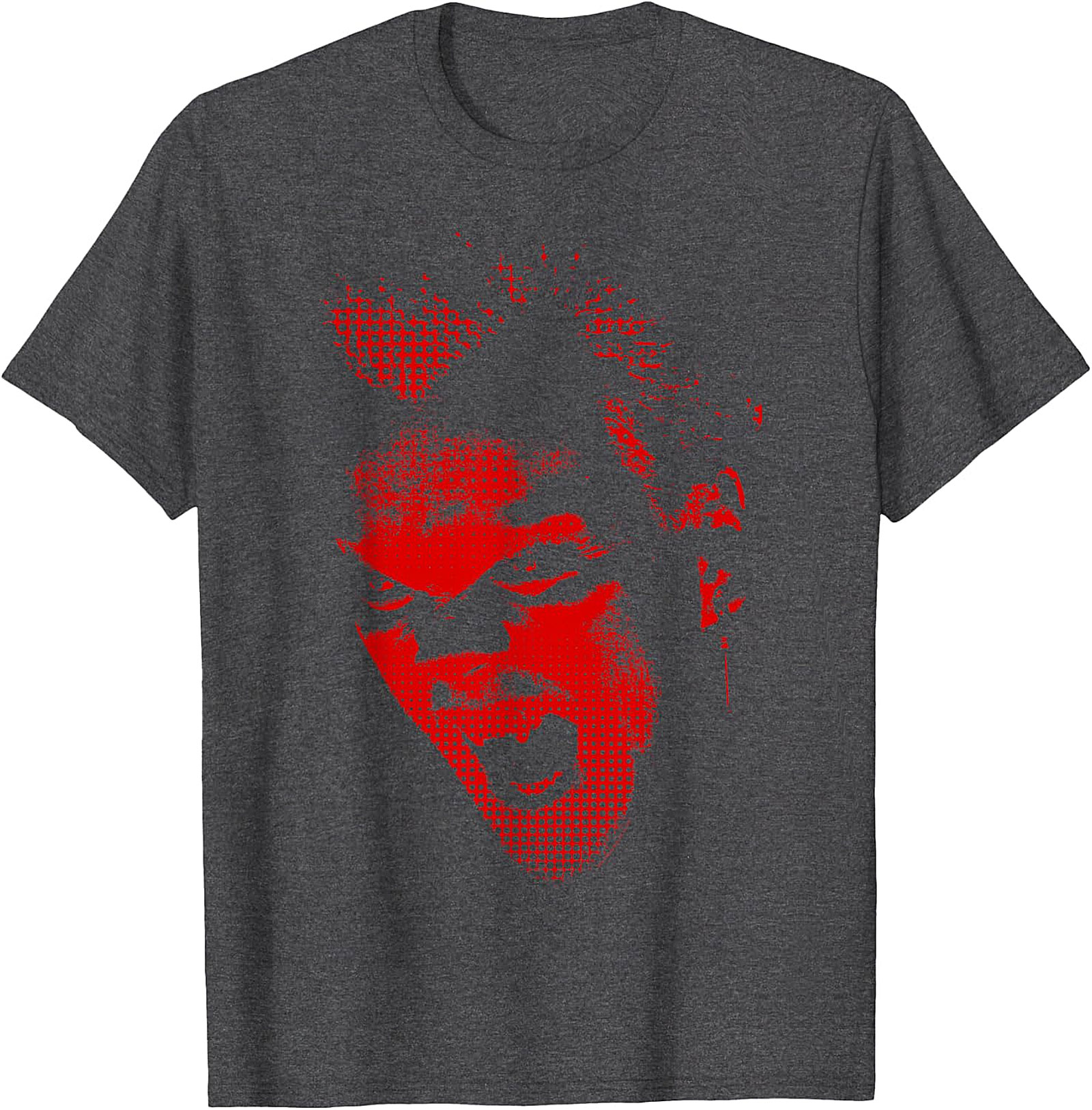 Red Screaming Face Graphic T-Shirt | Edgy Punk Rock Tee