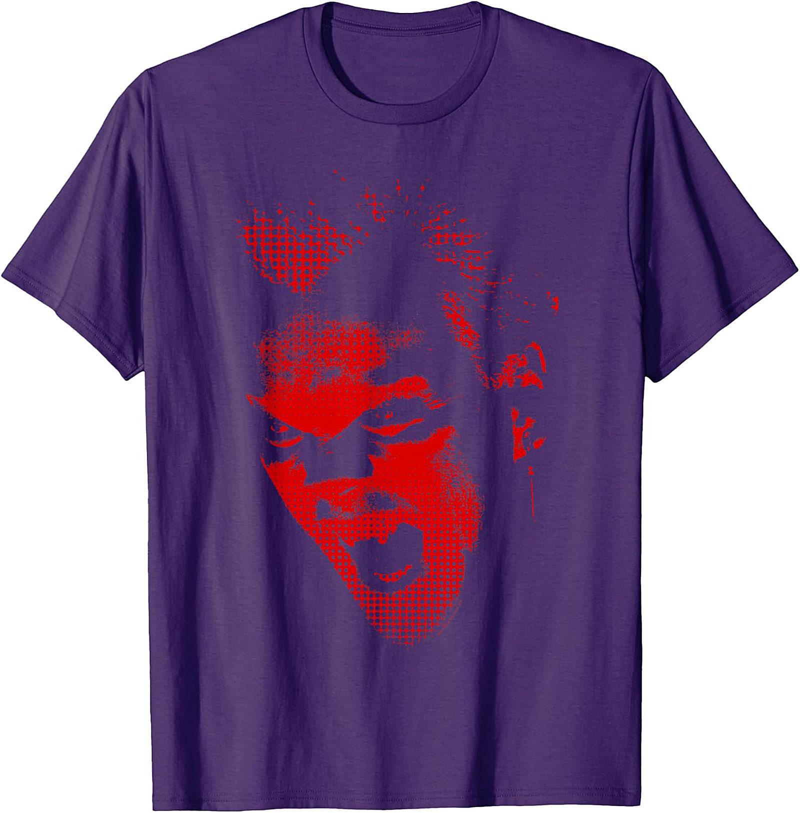 Red Screaming Face Graphic T-Shirt | Edgy Punk Rock Tee