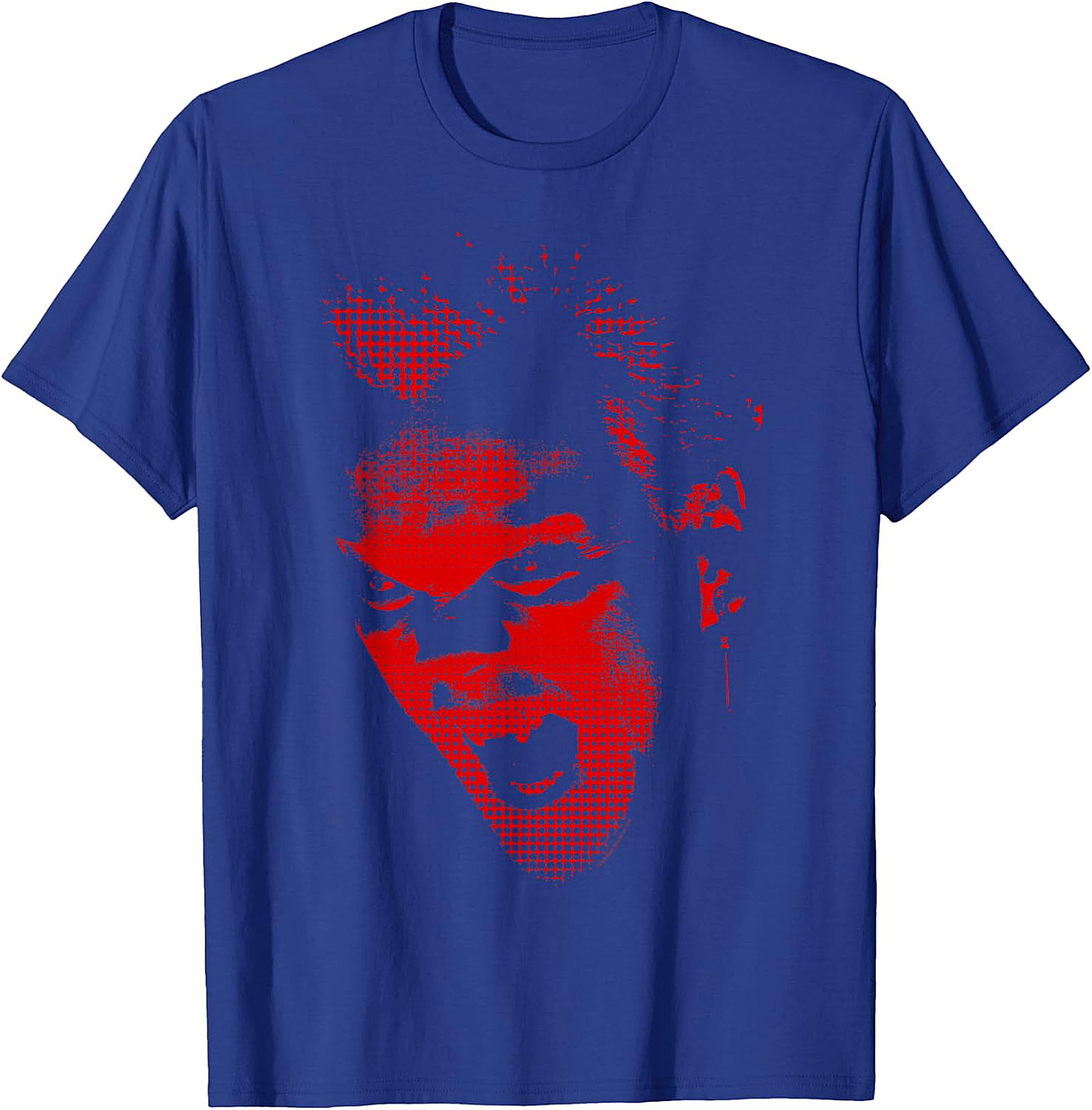 Red Screaming Face Graphic T-Shirt | Edgy Punk Rock Tee