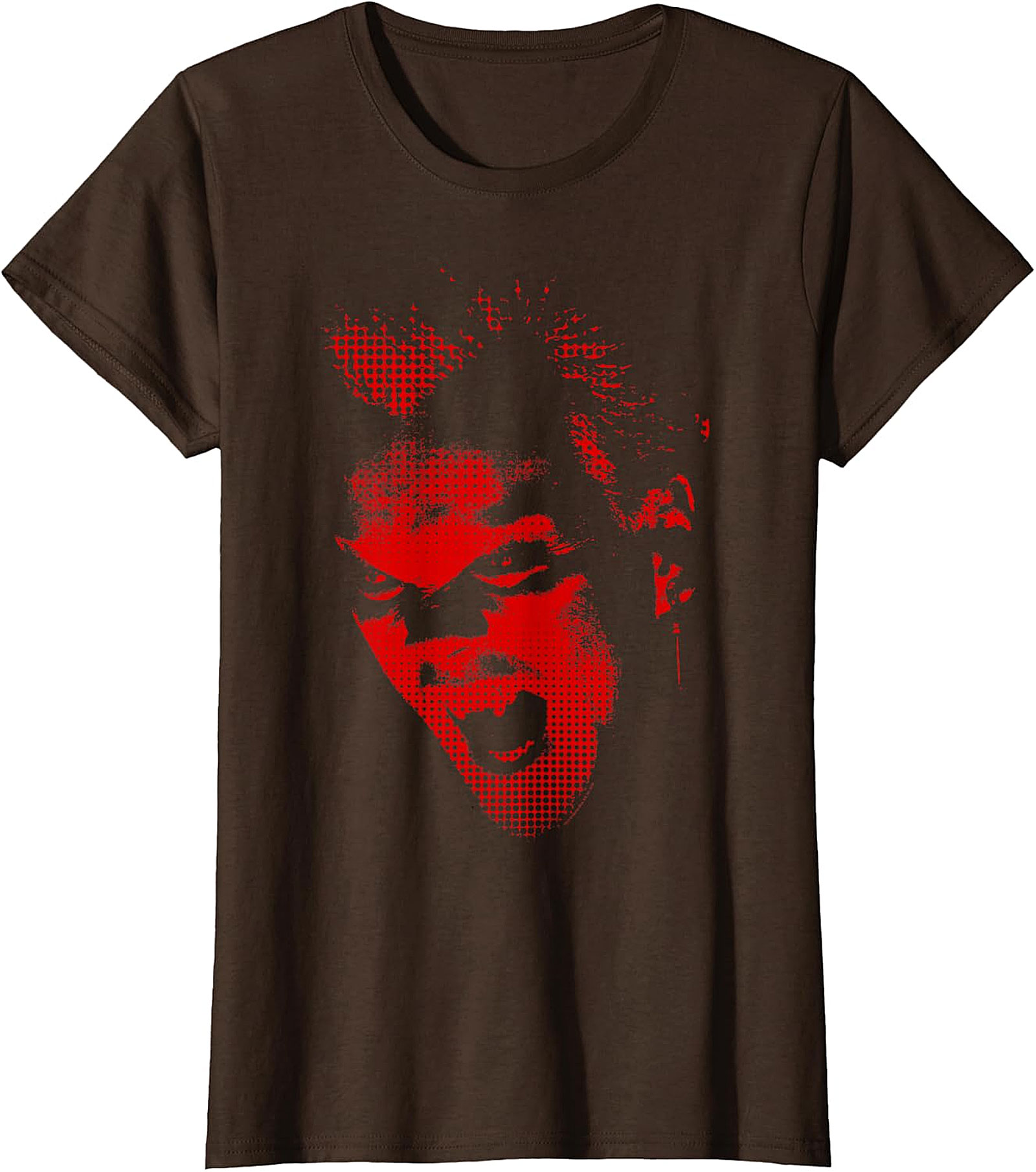 Red Screaming Face Graphic T-Shirt | Edgy Punk Rock Tee