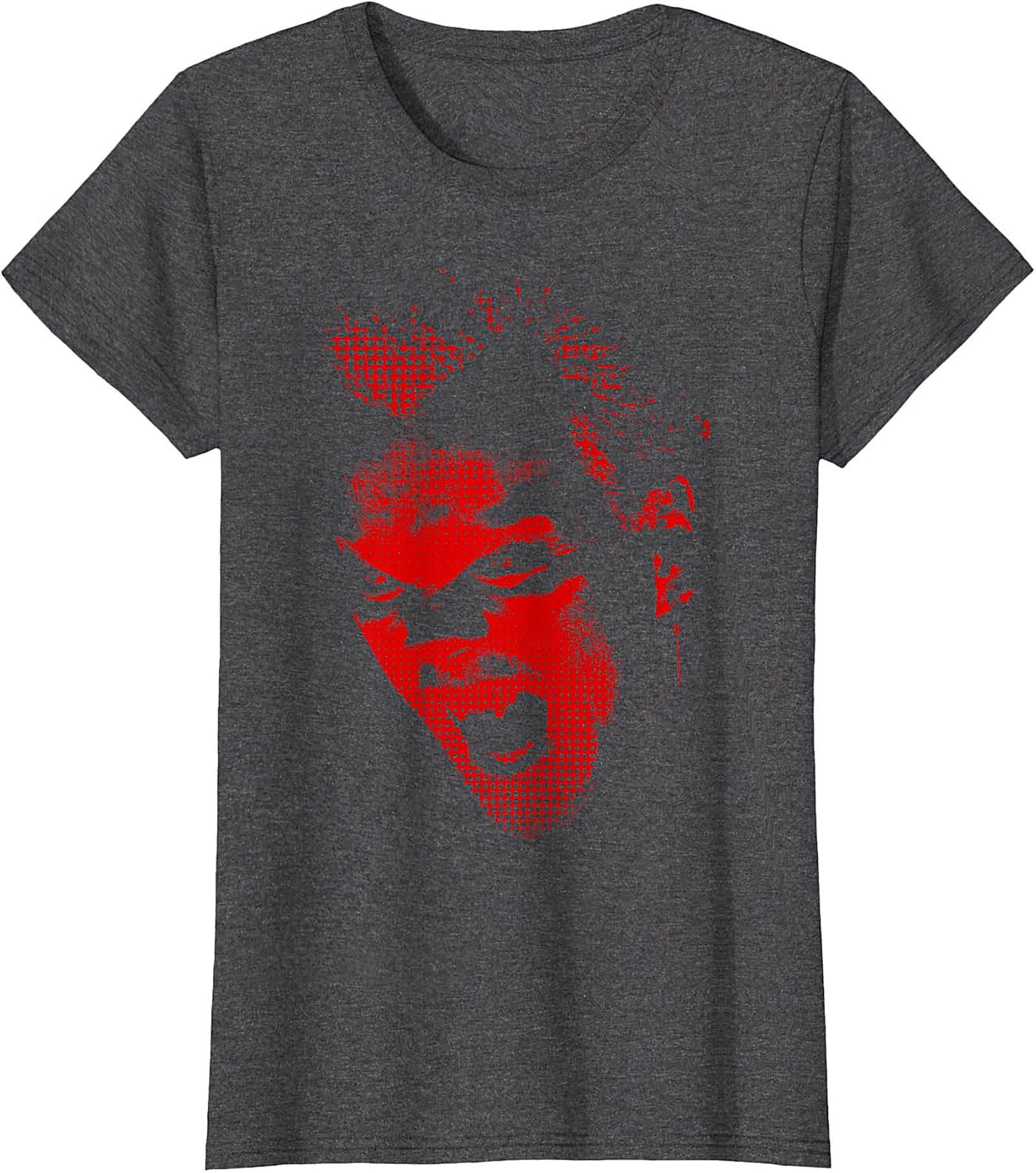 Red Screaming Face Graphic T-Shirt | Edgy Punk Rock Tee