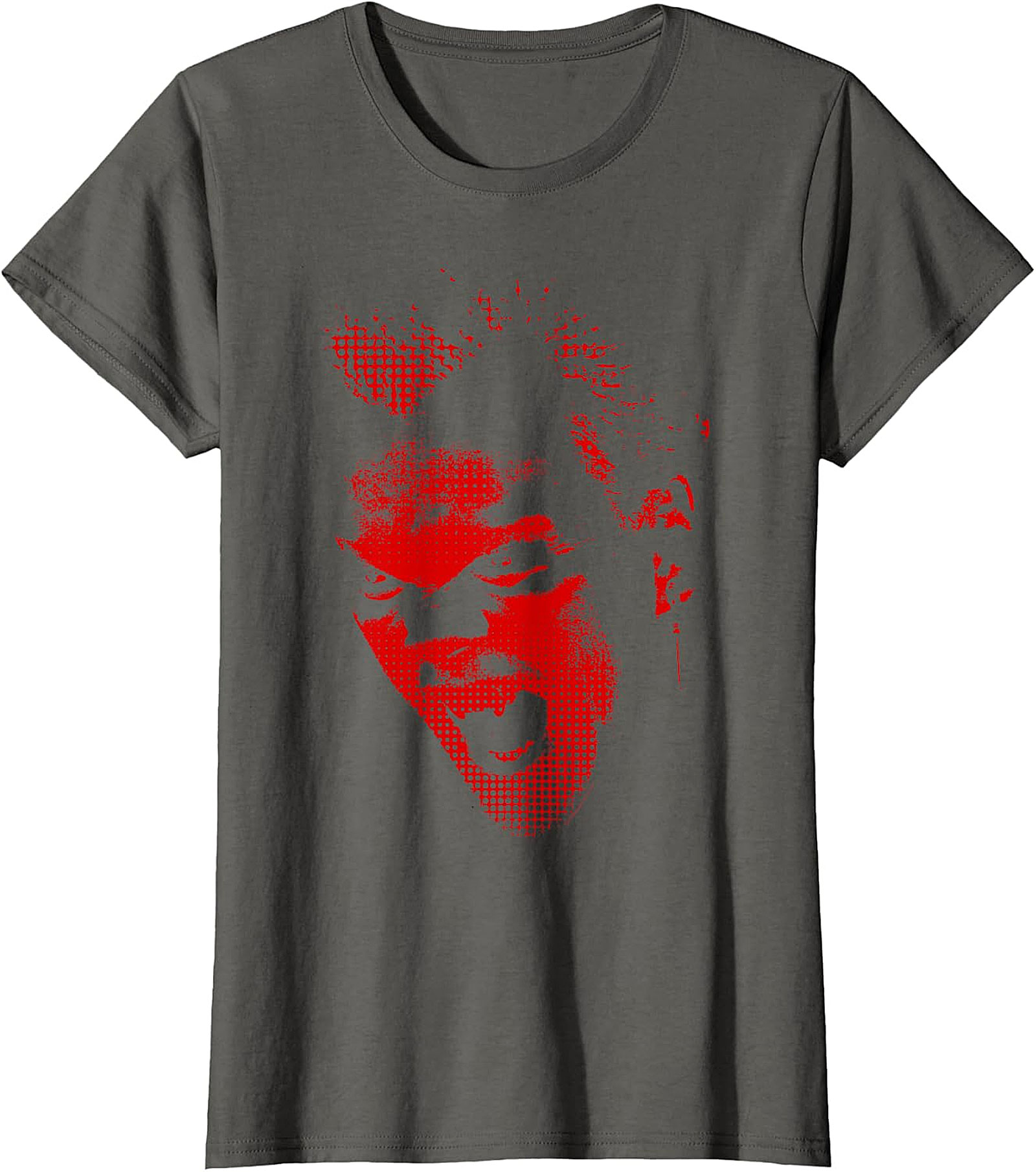 Red Screaming Face Graphic T-Shirt | Edgy Punk Rock Tee