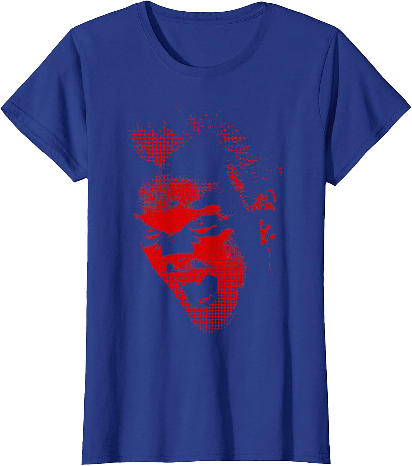 Red Screaming Face Graphic T-Shirt | Edgy Punk Rock Tee
