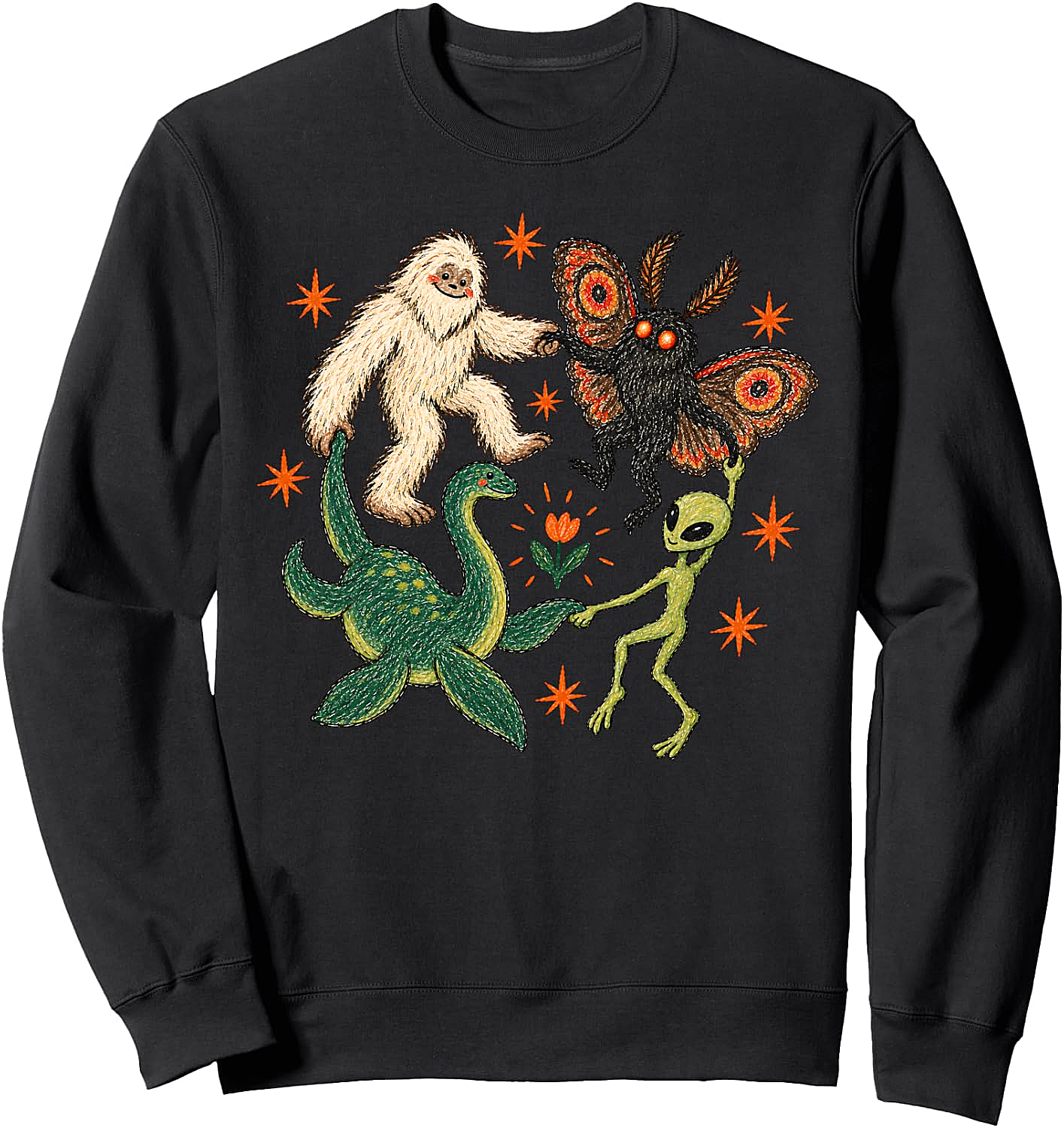 Funny Hipster Ghost Iced Coffee Halloween Sweatshirt
