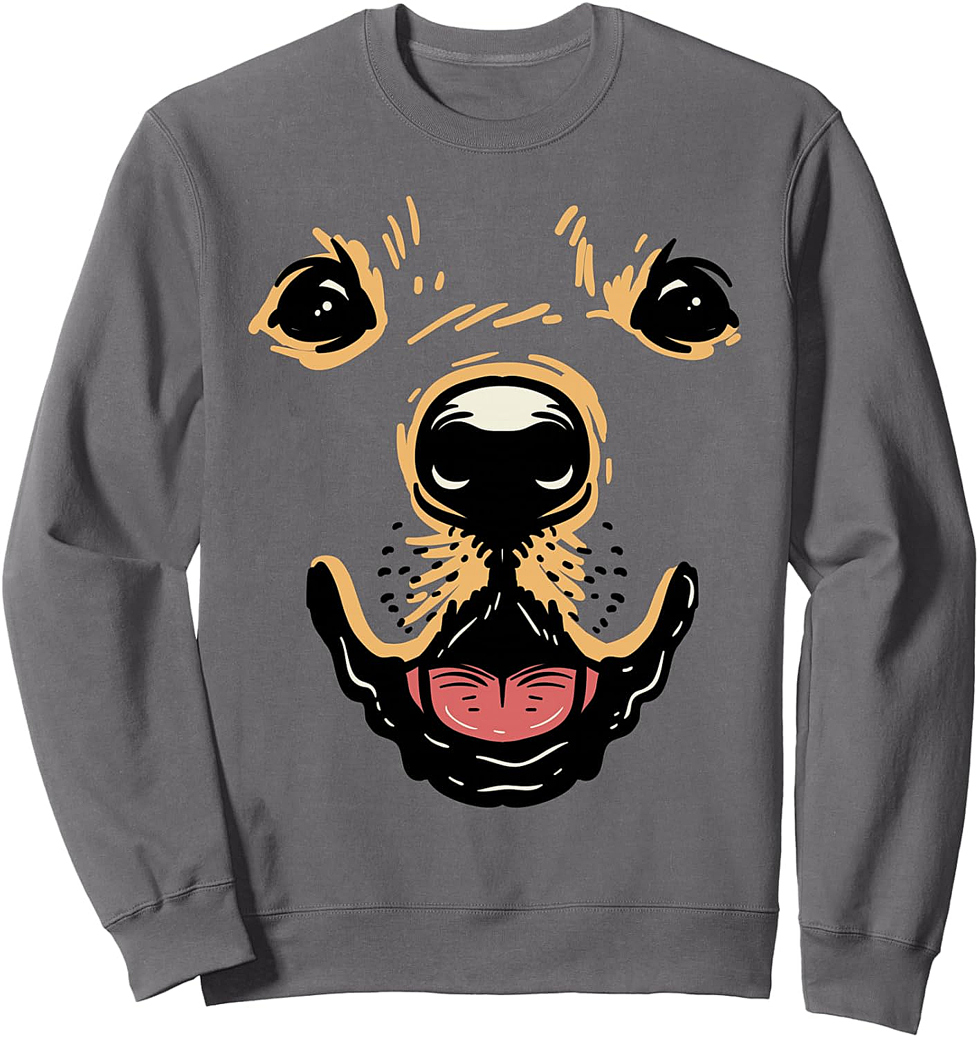 Dog Face Sweatshirt Golden Retriever Labrador Costume