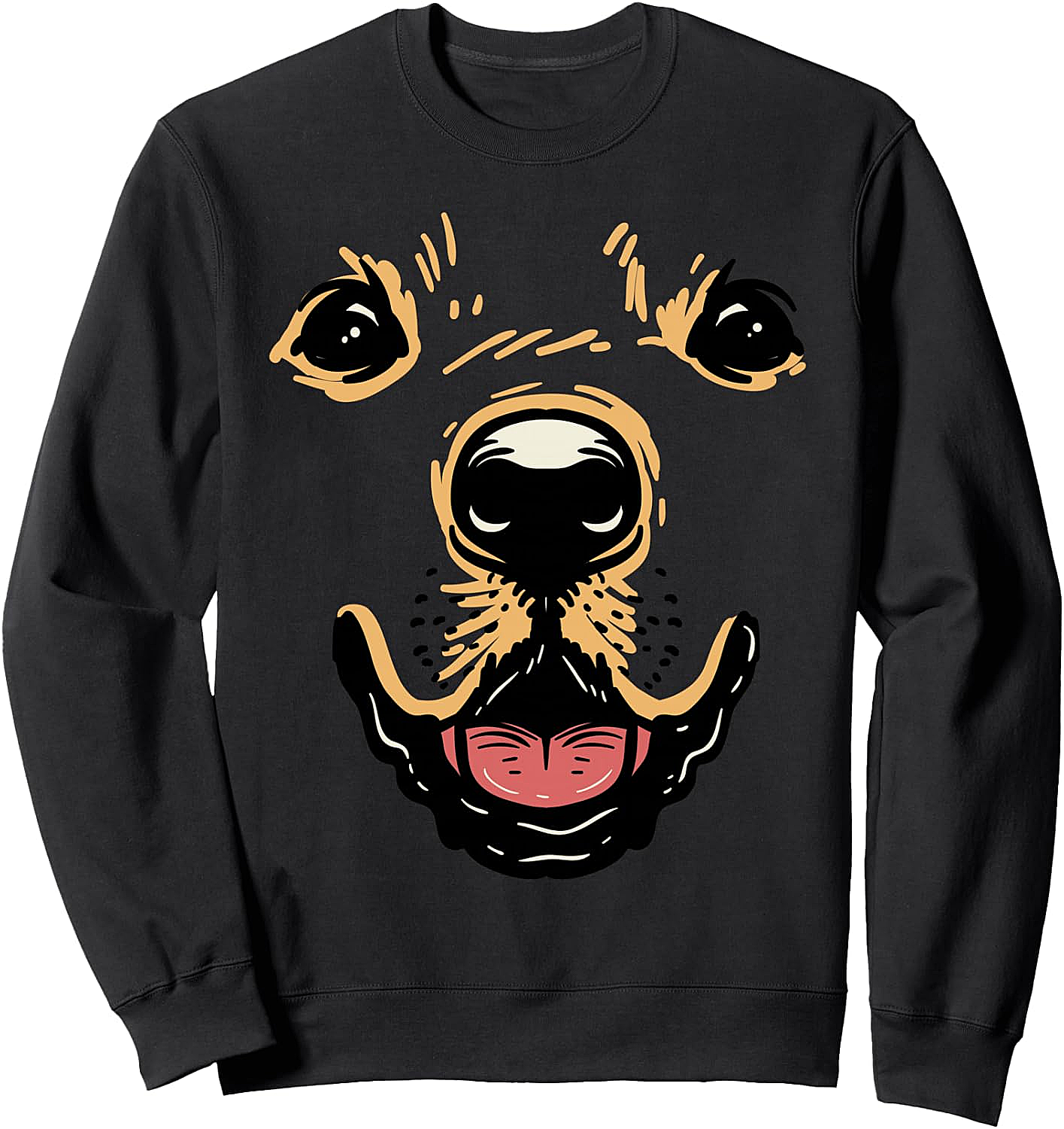 Dog Face Sweatshirt Golden Retriever Labrador Costume
