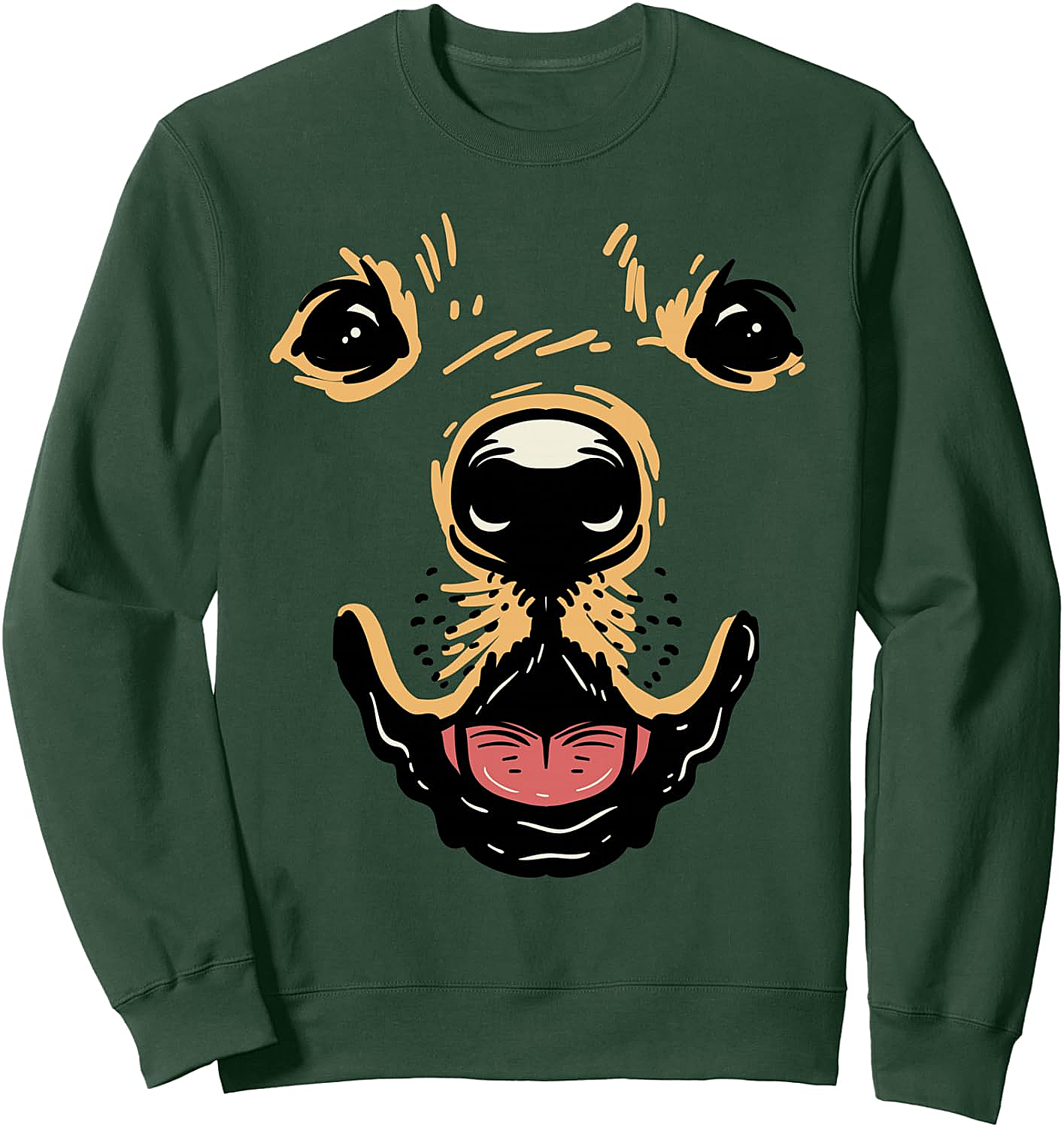 Dog Face Sweatshirt Golden Retriever Labrador Costume