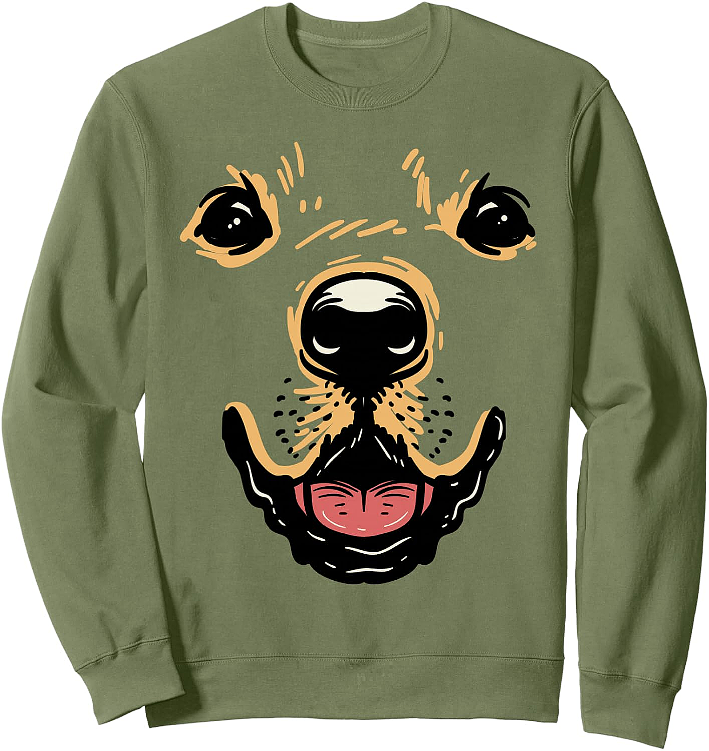 Dog Face Sweatshirt Golden Retriever Labrador Costume