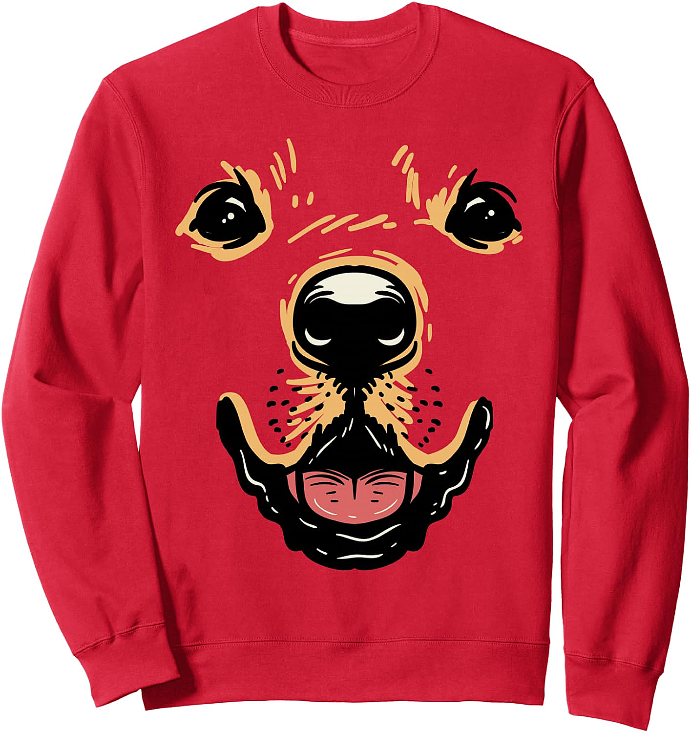 Dog Face Sweatshirt Golden Retriever Labrador Costume