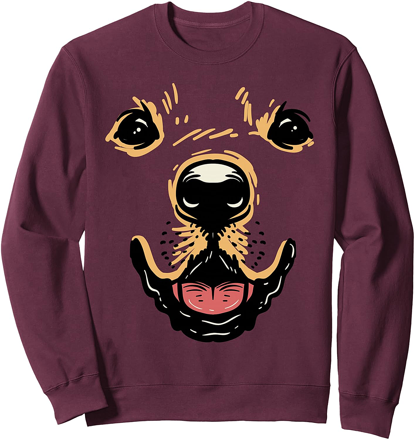 Dog Face Sweatshirt Golden Retriever Labrador Costume