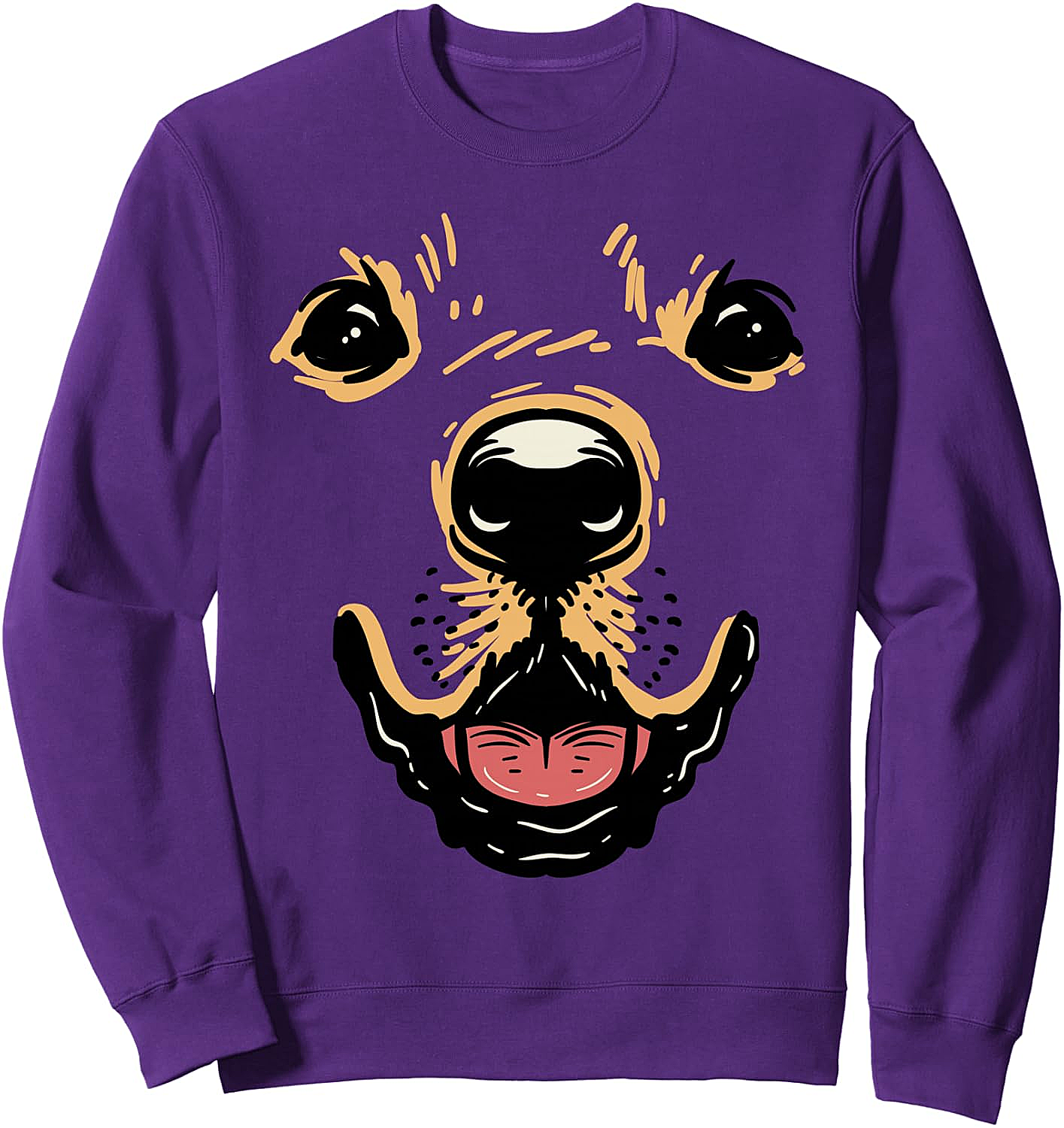 Dog Face Sweatshirt Golden Retriever Labrador Costume