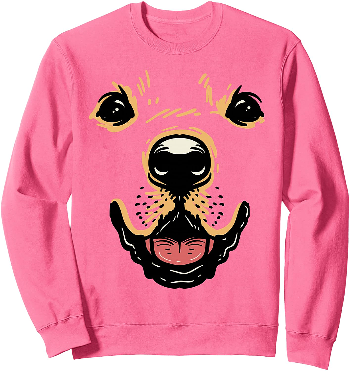 Dog Face Sweatshirt Golden Retriever Labrador Costume