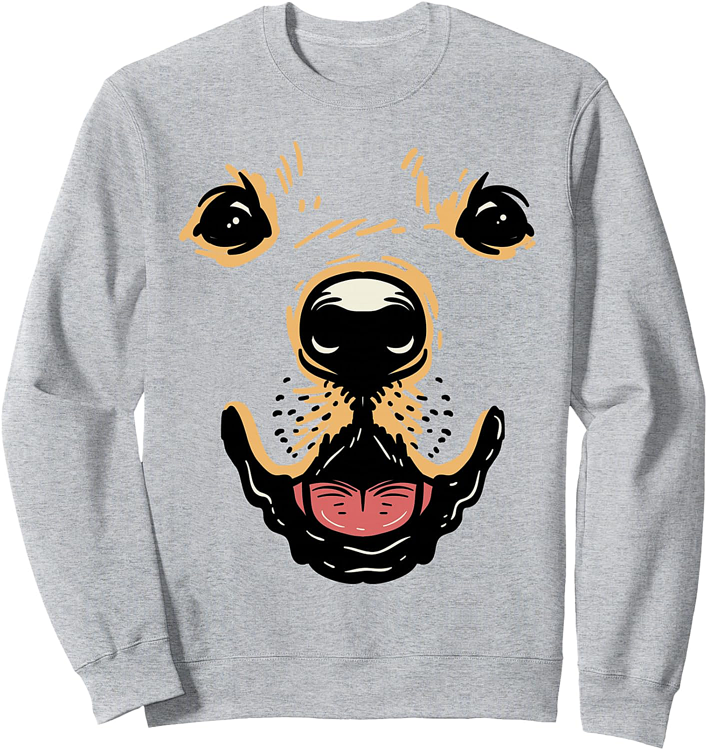 Dog Face Sweatshirt Golden Retriever Labrador Costume