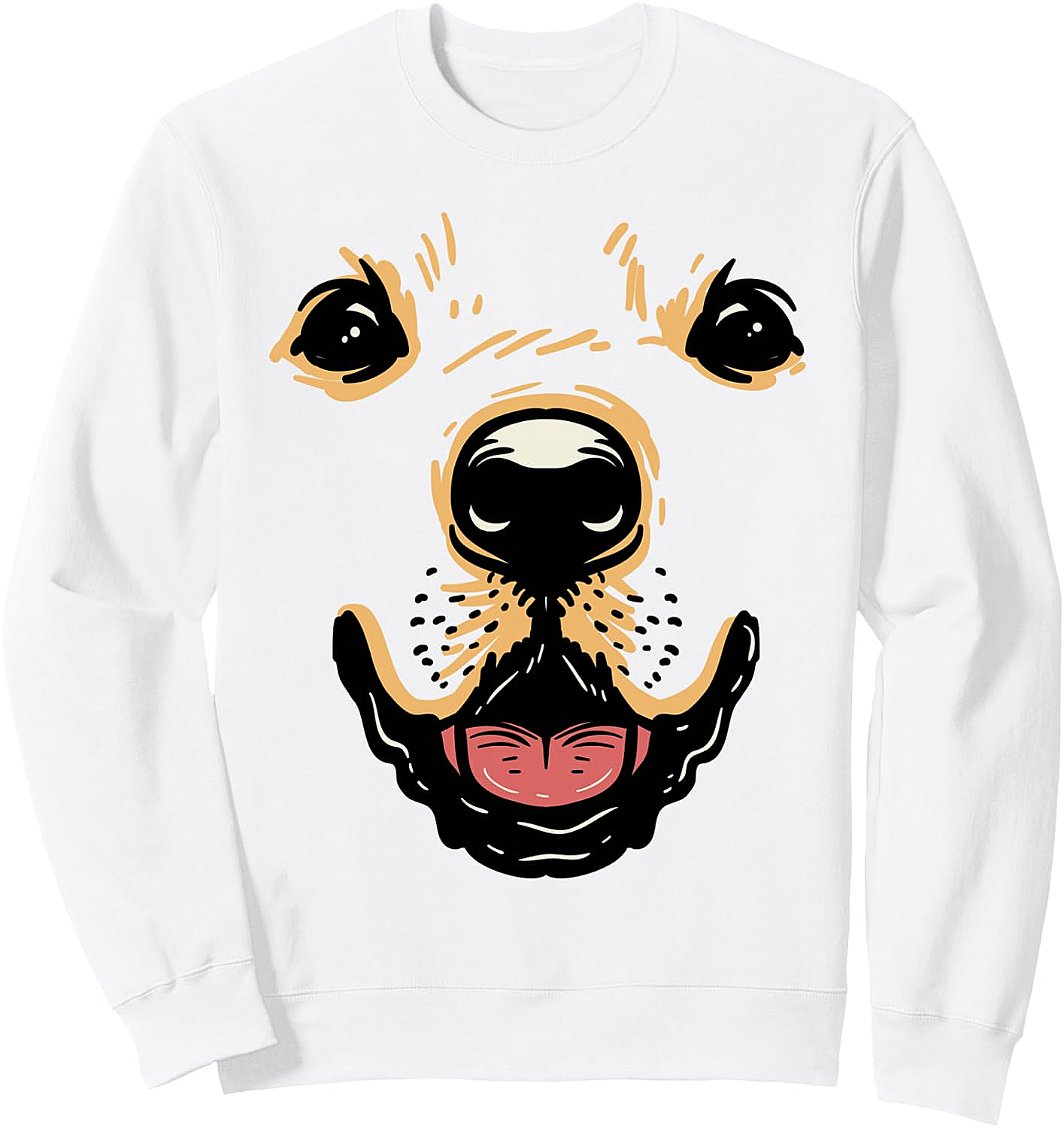 Dog Face Sweatshirt Golden Retriever Labrador Costume
