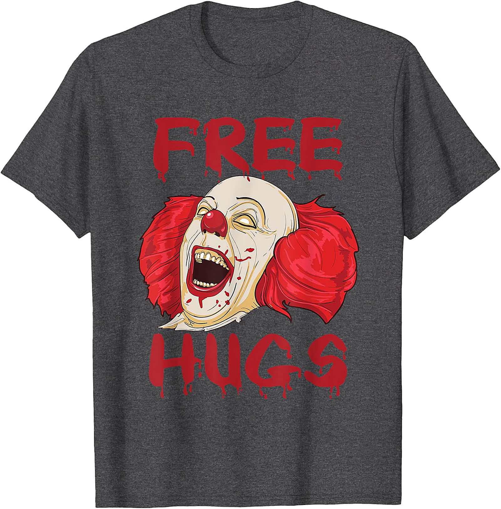 Scary Clown "Free Hugs" Horror T-Shirt | Spooky Tee