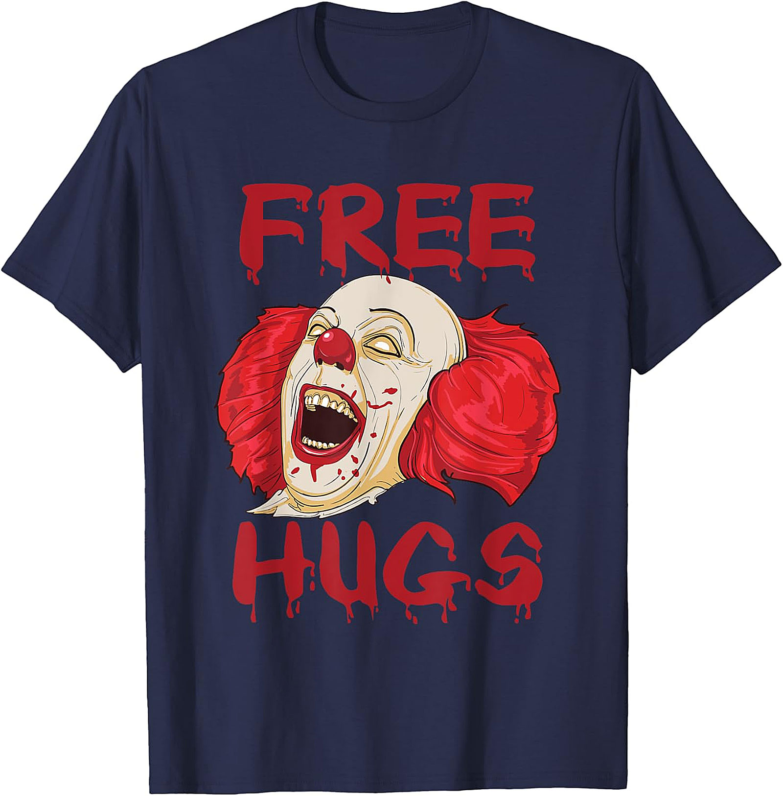 Scary Clown "Free Hugs" Horror T-Shirt | Spooky Tee