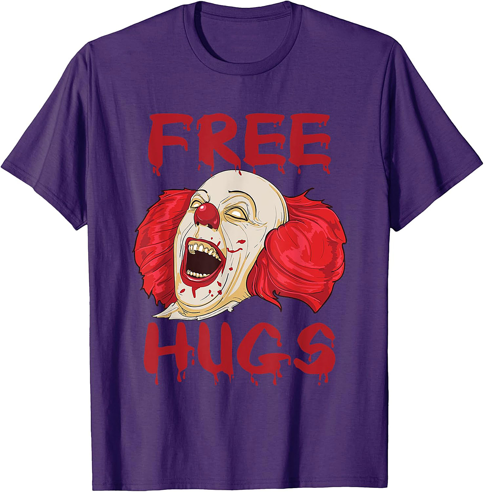 Scary Clown "Free Hugs" Horror T-Shirt | Spooky Tee