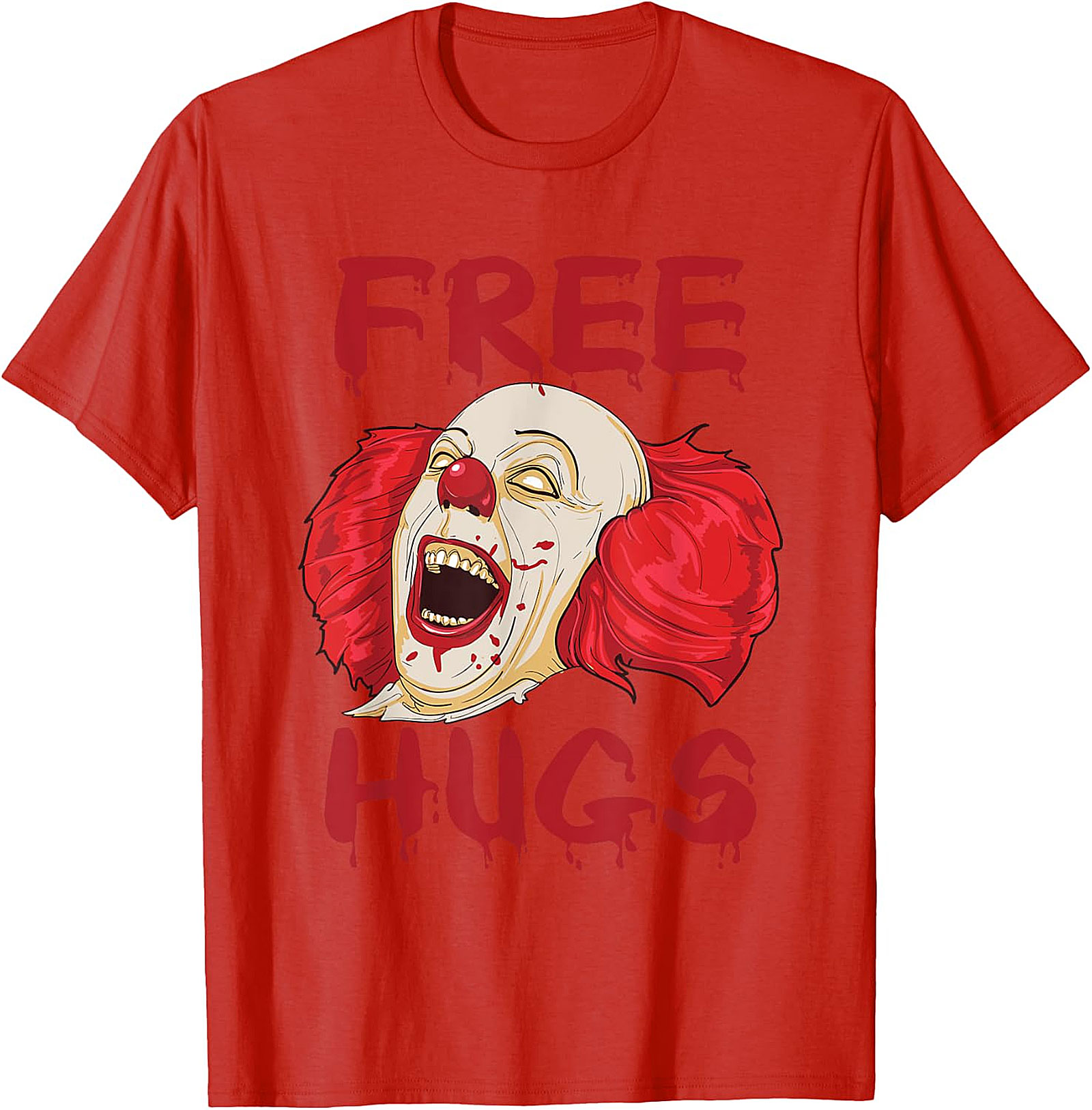 Scary Clown "Free Hugs" Horror T-Shirt | Spooky Tee