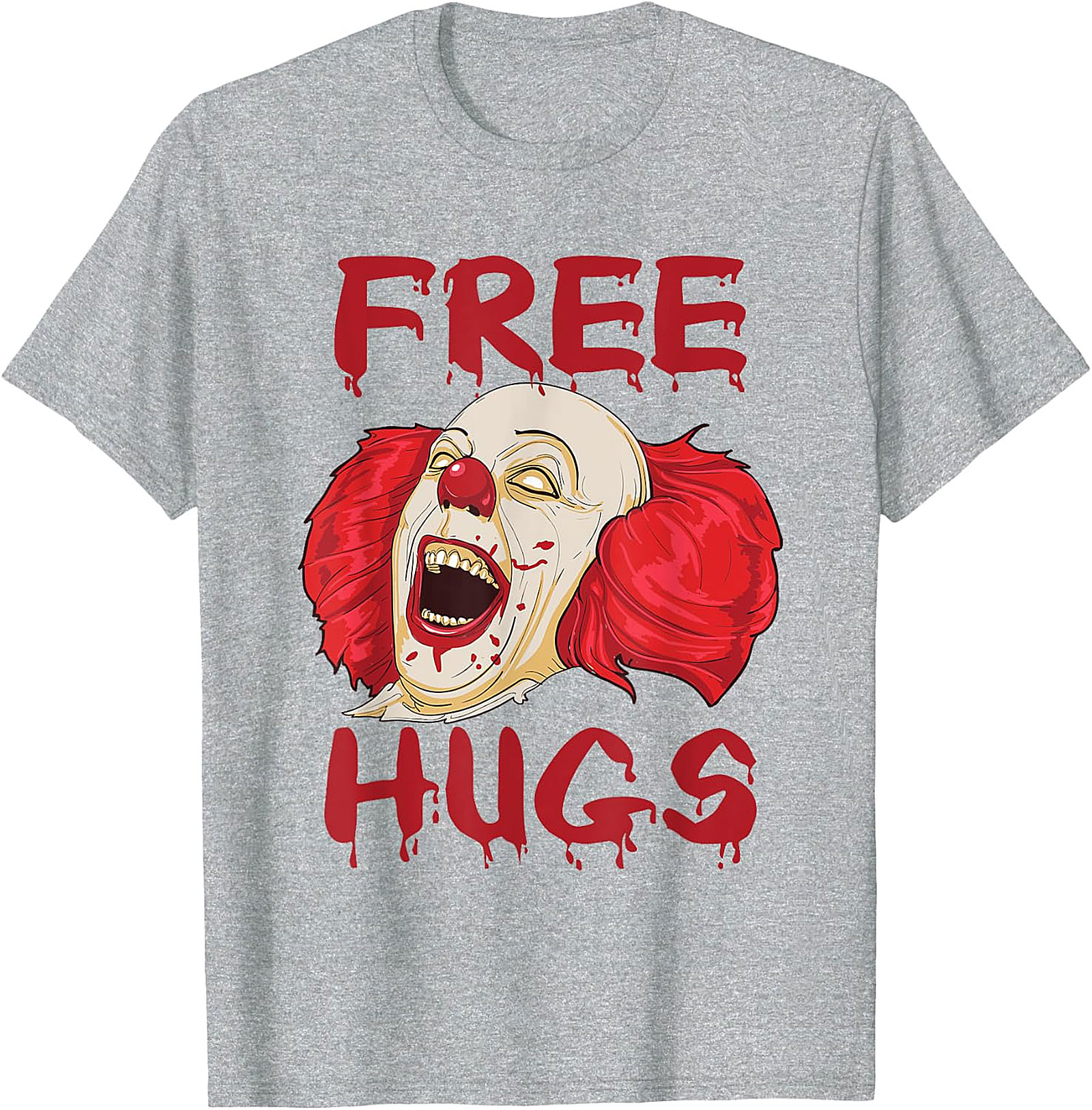 Scary Clown "Free Hugs" Horror T-Shirt | Spooky Tee