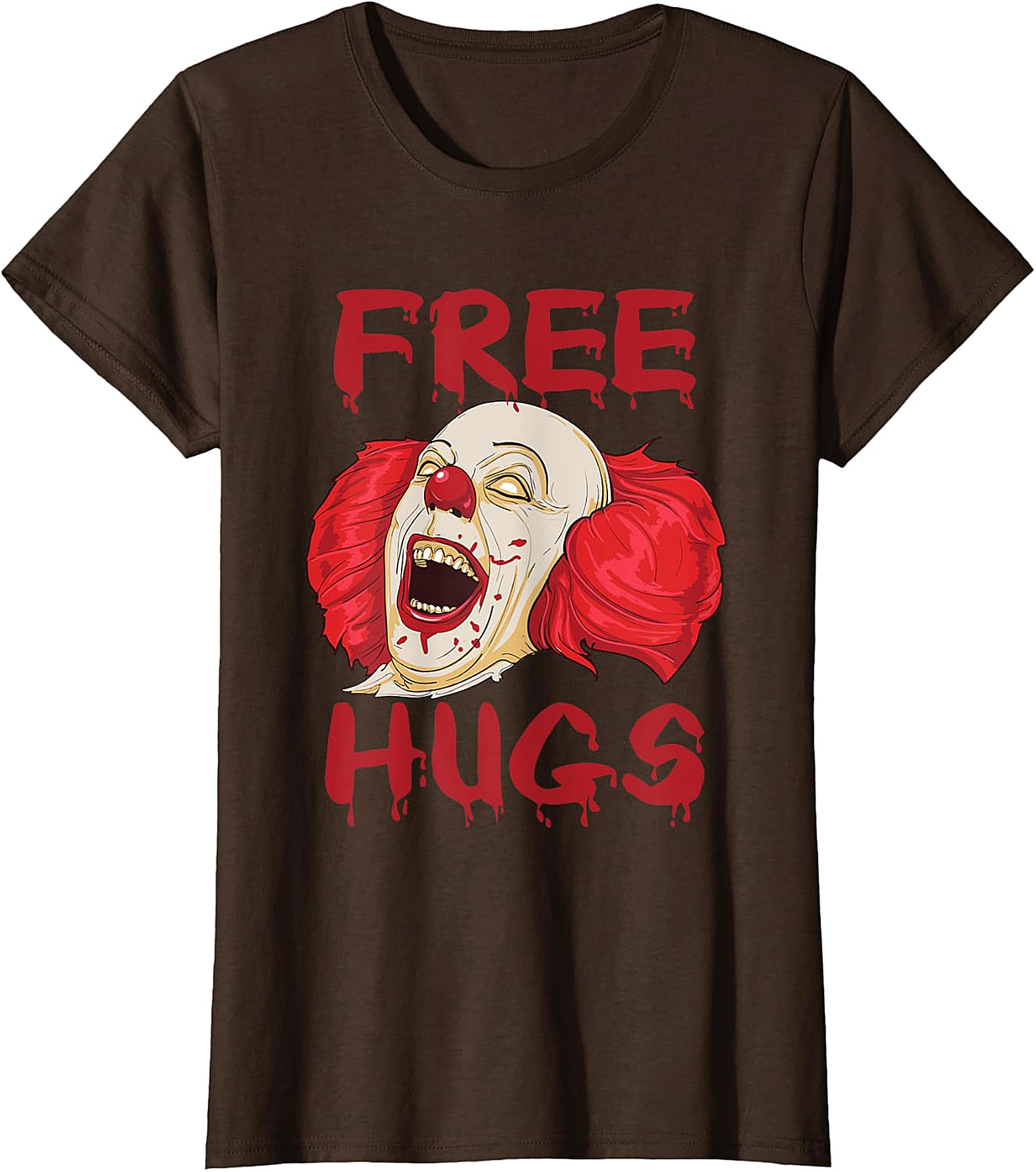 Scary Clown "Free Hugs" Horror T-Shirt | Spooky Tee