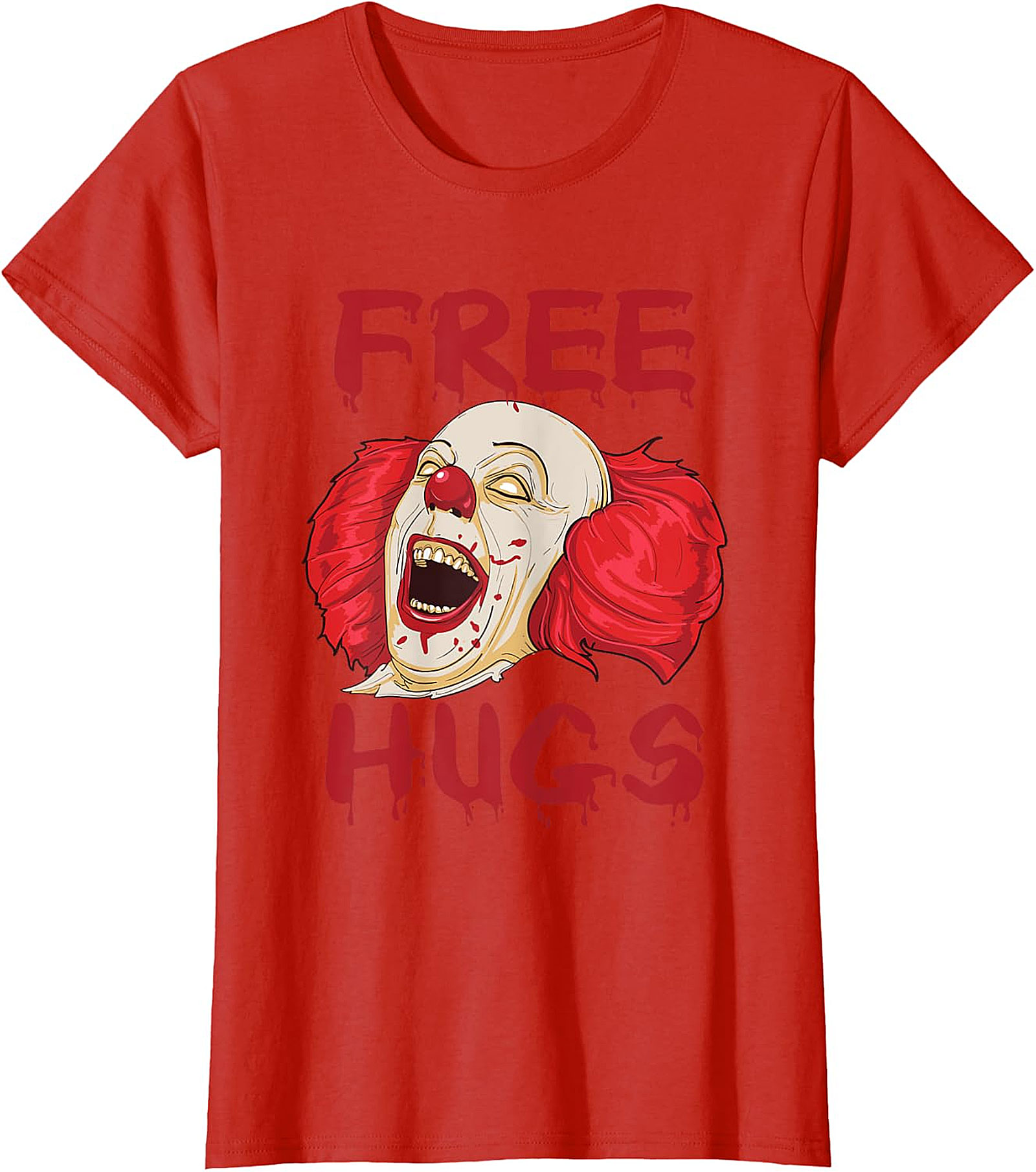 Scary Clown "Free Hugs" Horror T-Shirt | Spooky Tee